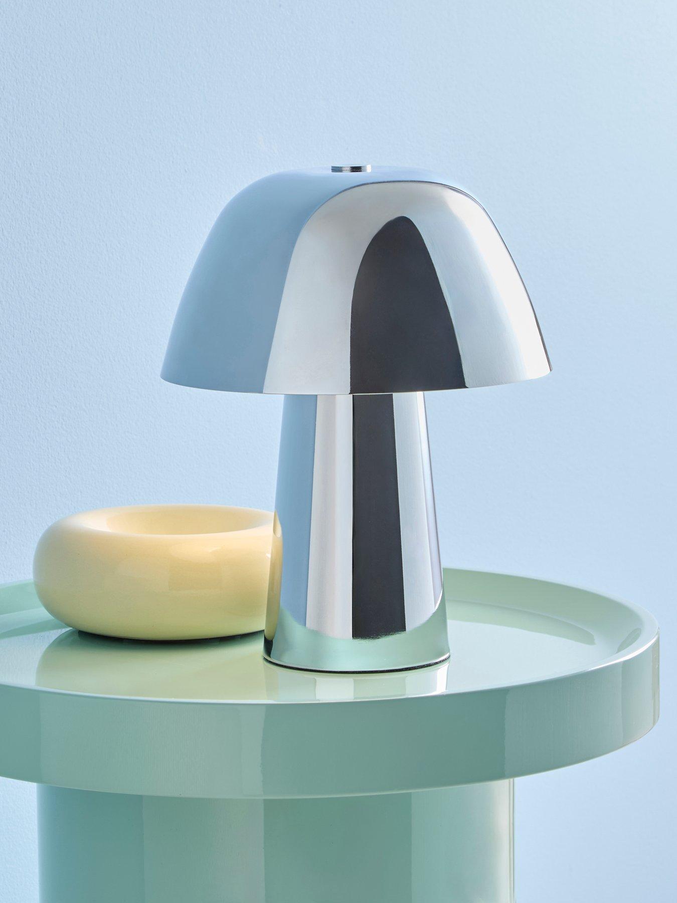 Image 1 of 6 of The Very Collection Dome Table Lamp - Chrome
