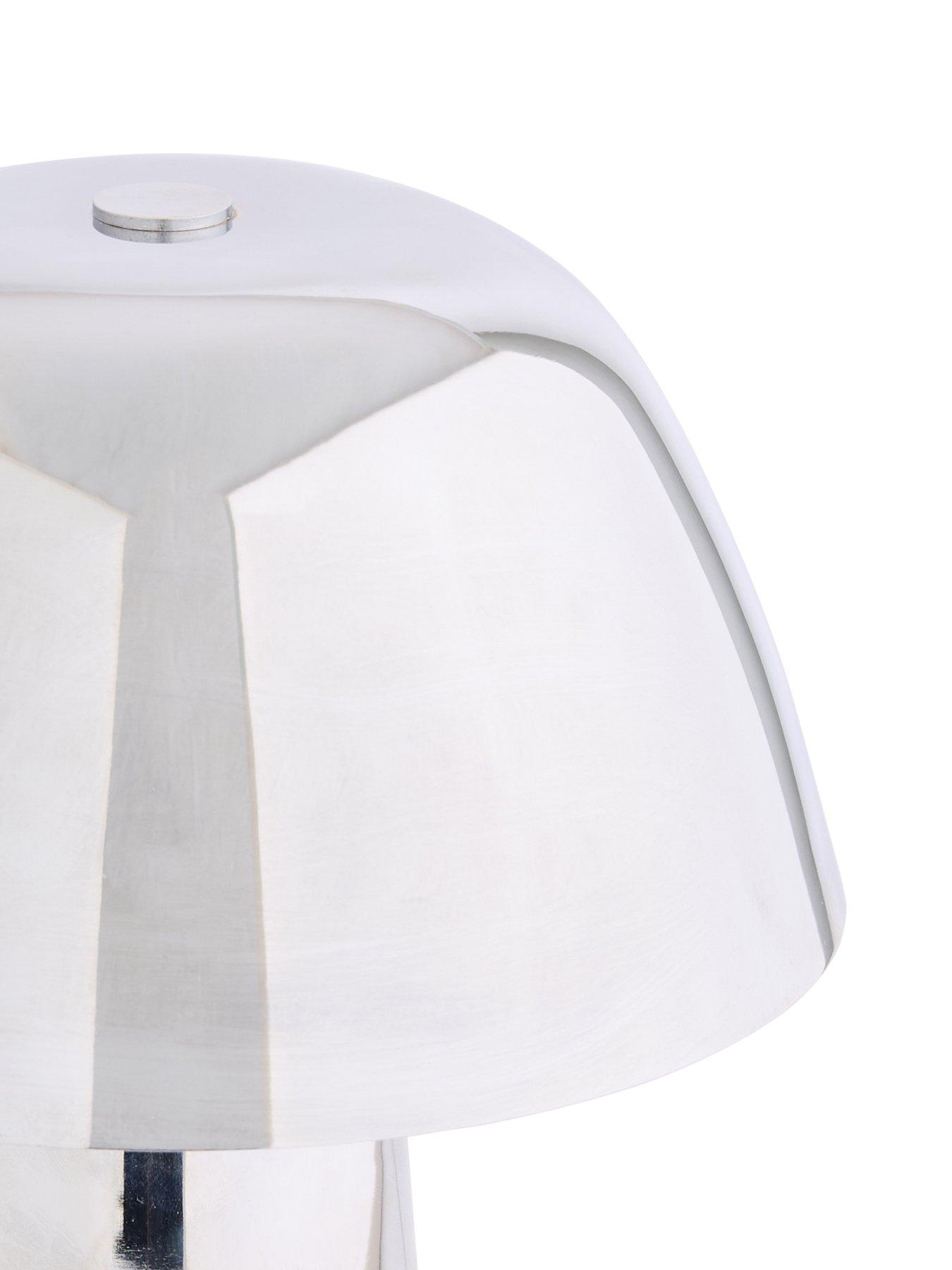 Image 4 of 6 of The Very Collection Dome Table Lamp - Chrome