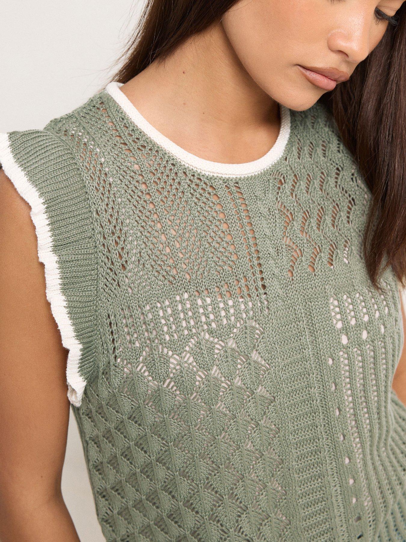  image of pixiegirl-petite-frill-shoulder-tank-top