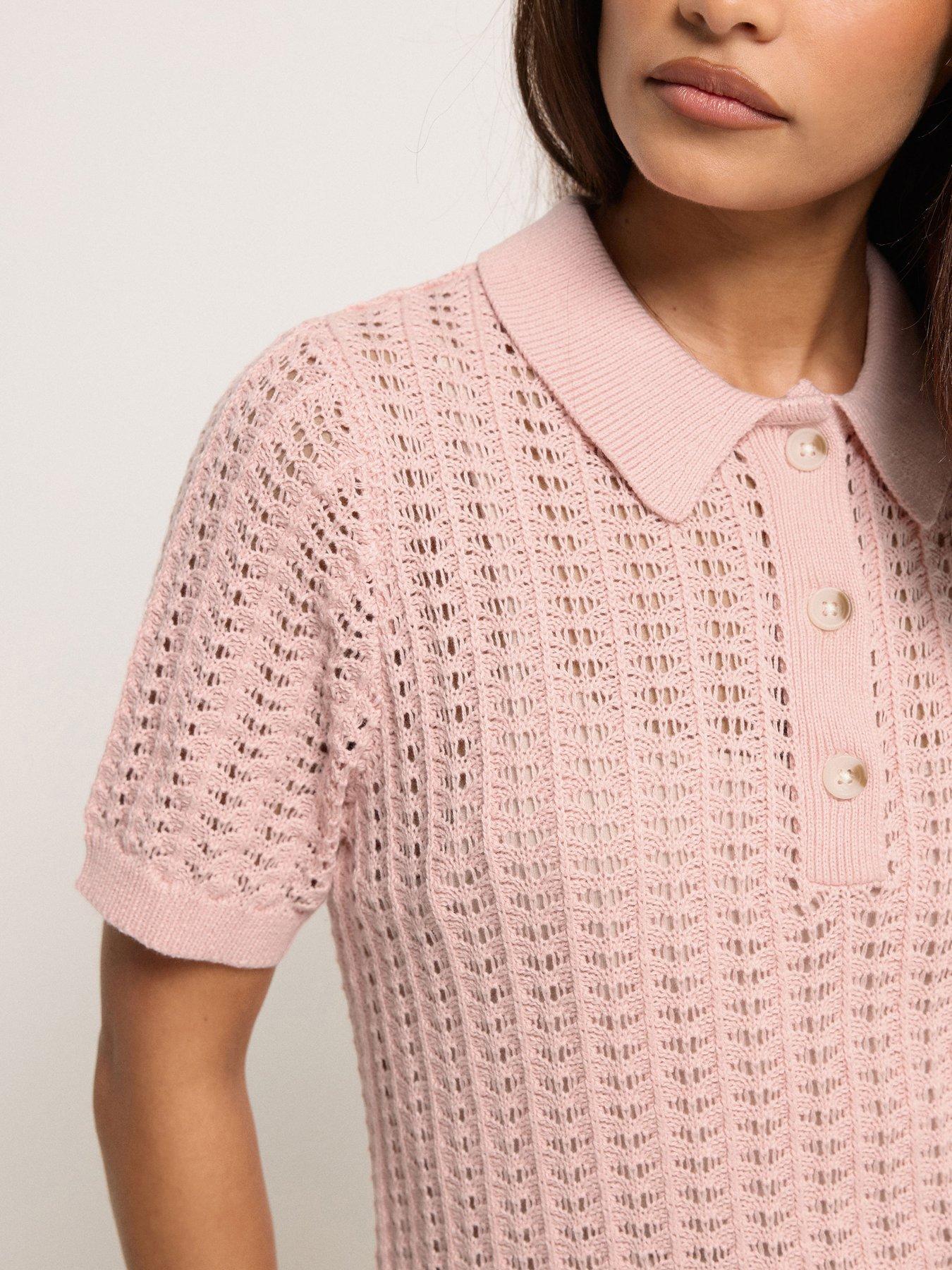  image of pixiegirl-petite-crochet-polo-top