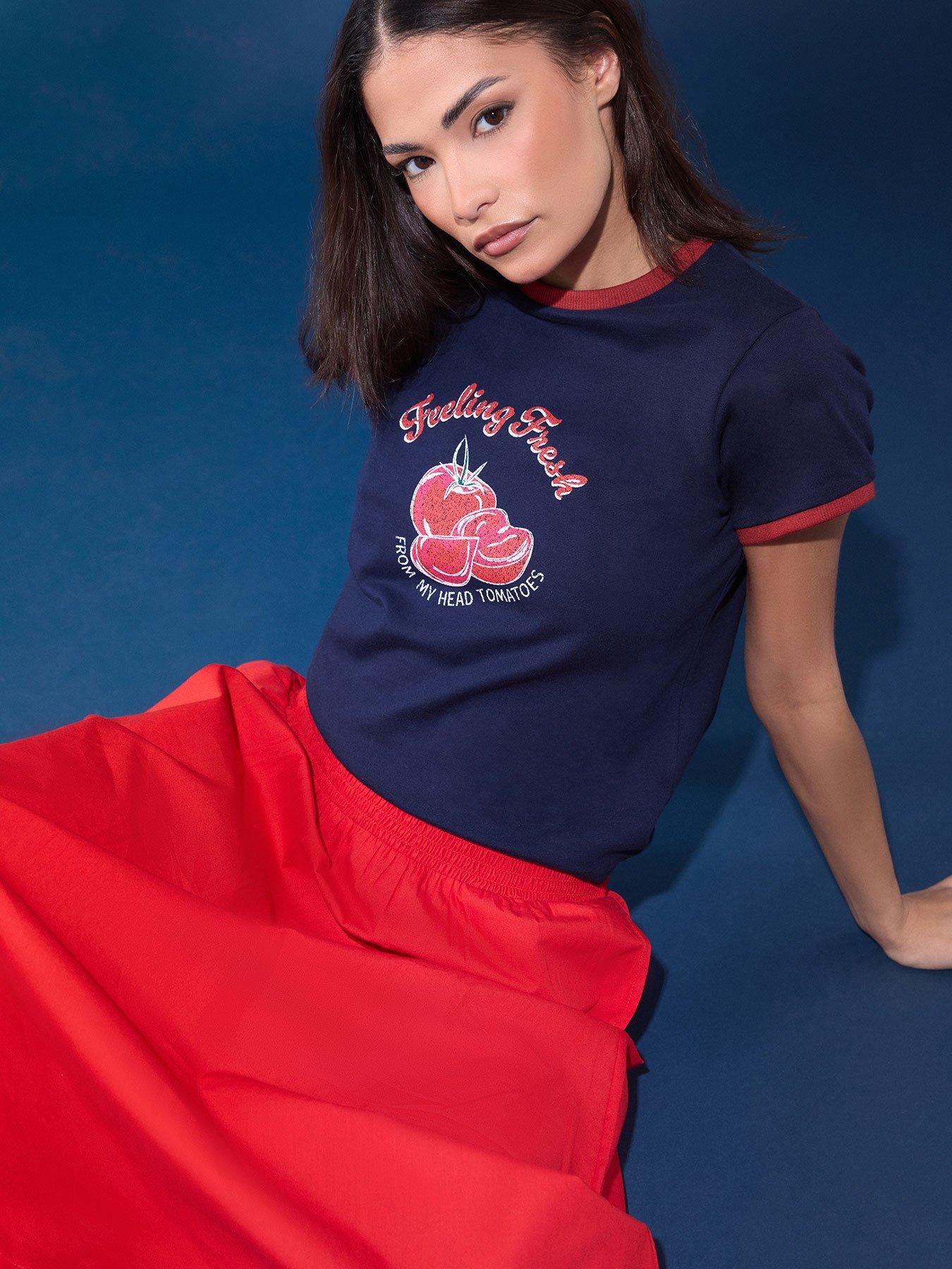  image of pixiegirl-petite-feeling-fresh-tomato-t-shirt-blue