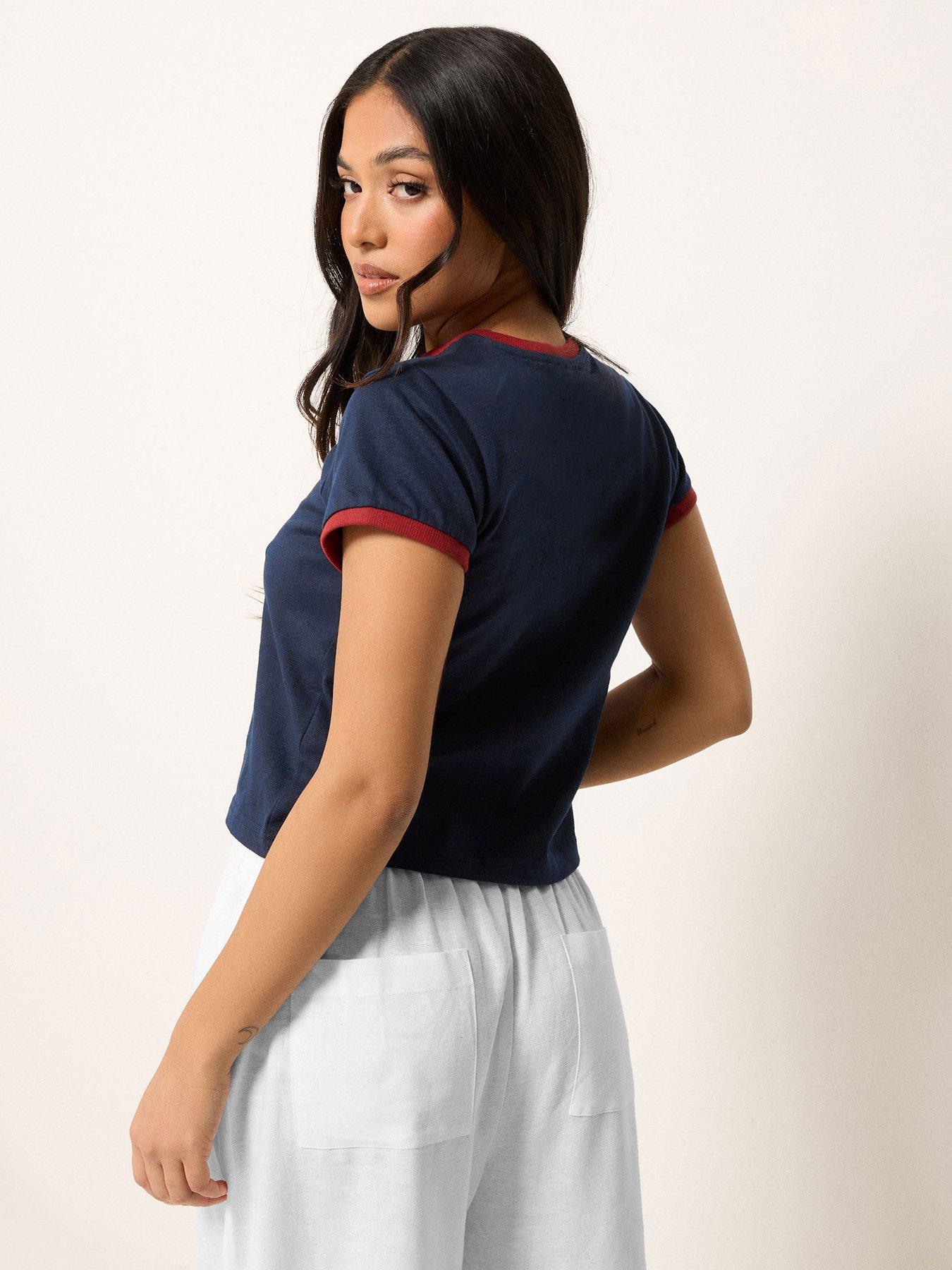  image of pixiegirl-petite-feeling-fresh-tomato-t-shirt-blue