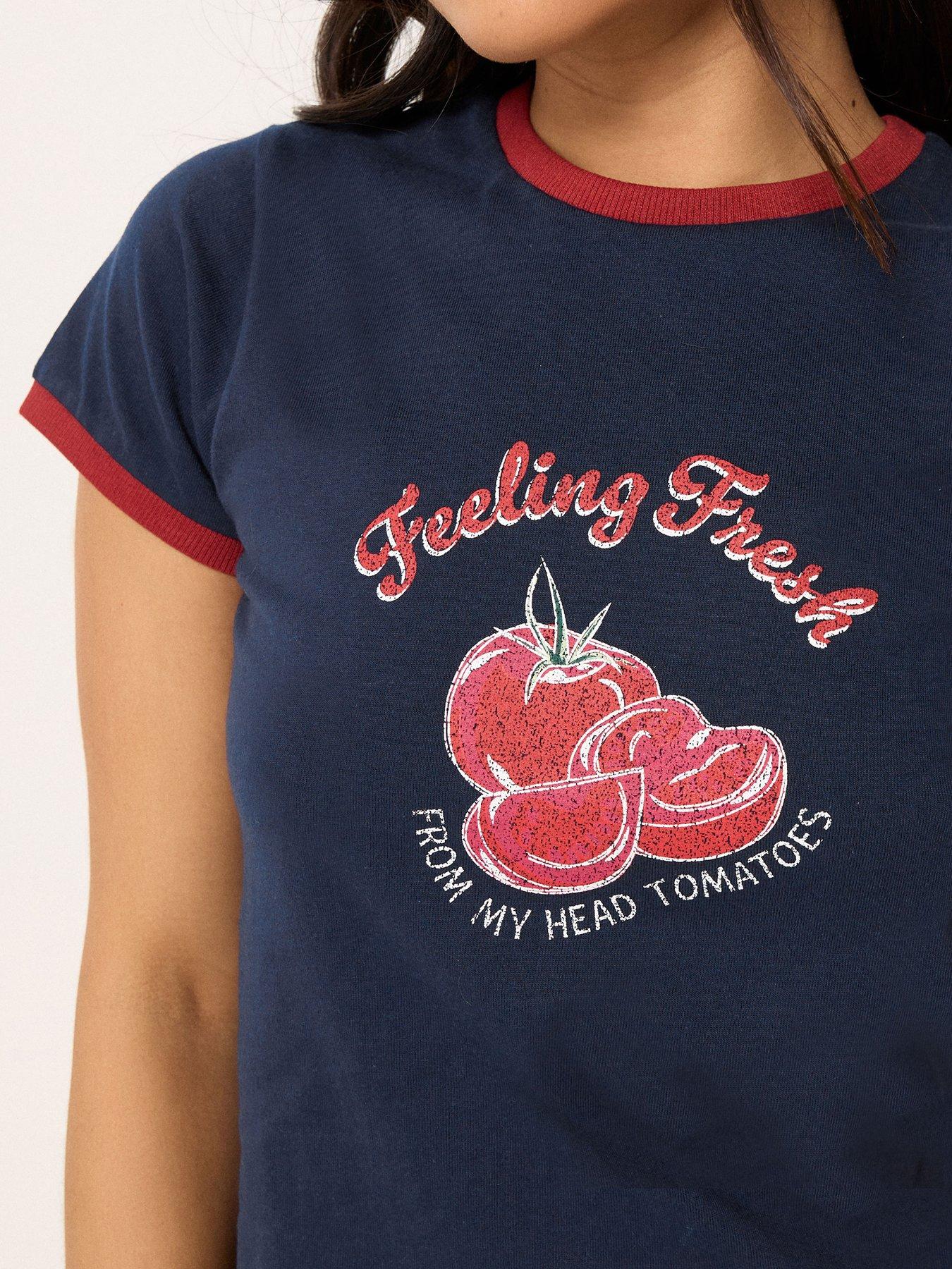  image of pixiegirl-petite-feeling-fresh-tomato-t-shirt-blue