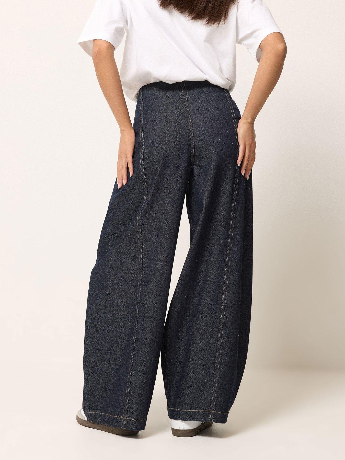 Image 2 of 5 of PixieGirl Petite Seam Front Balloon Jeans
