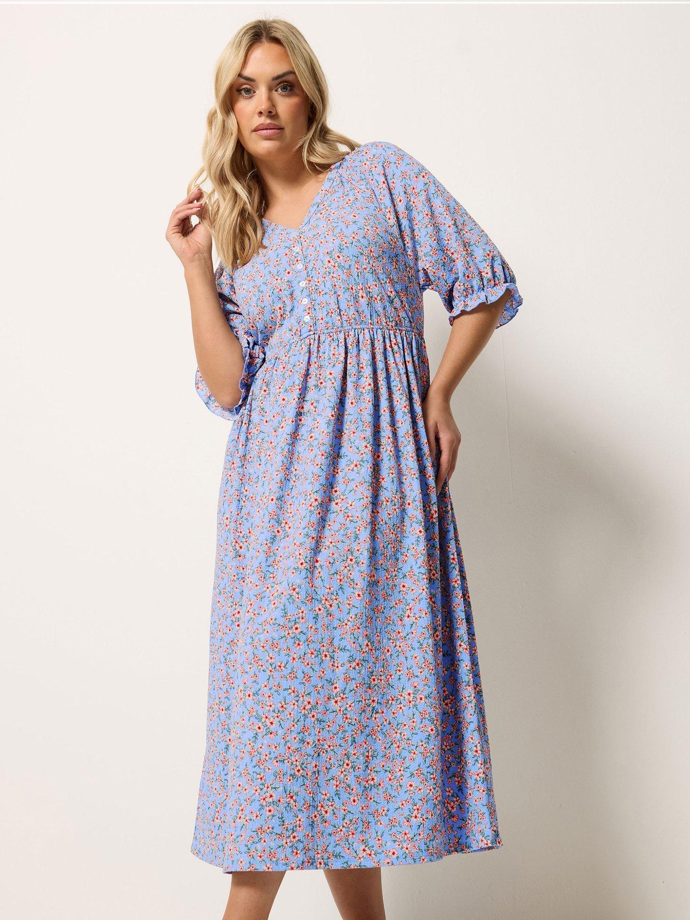 yours-curve-raglan-prairie-dress-blue