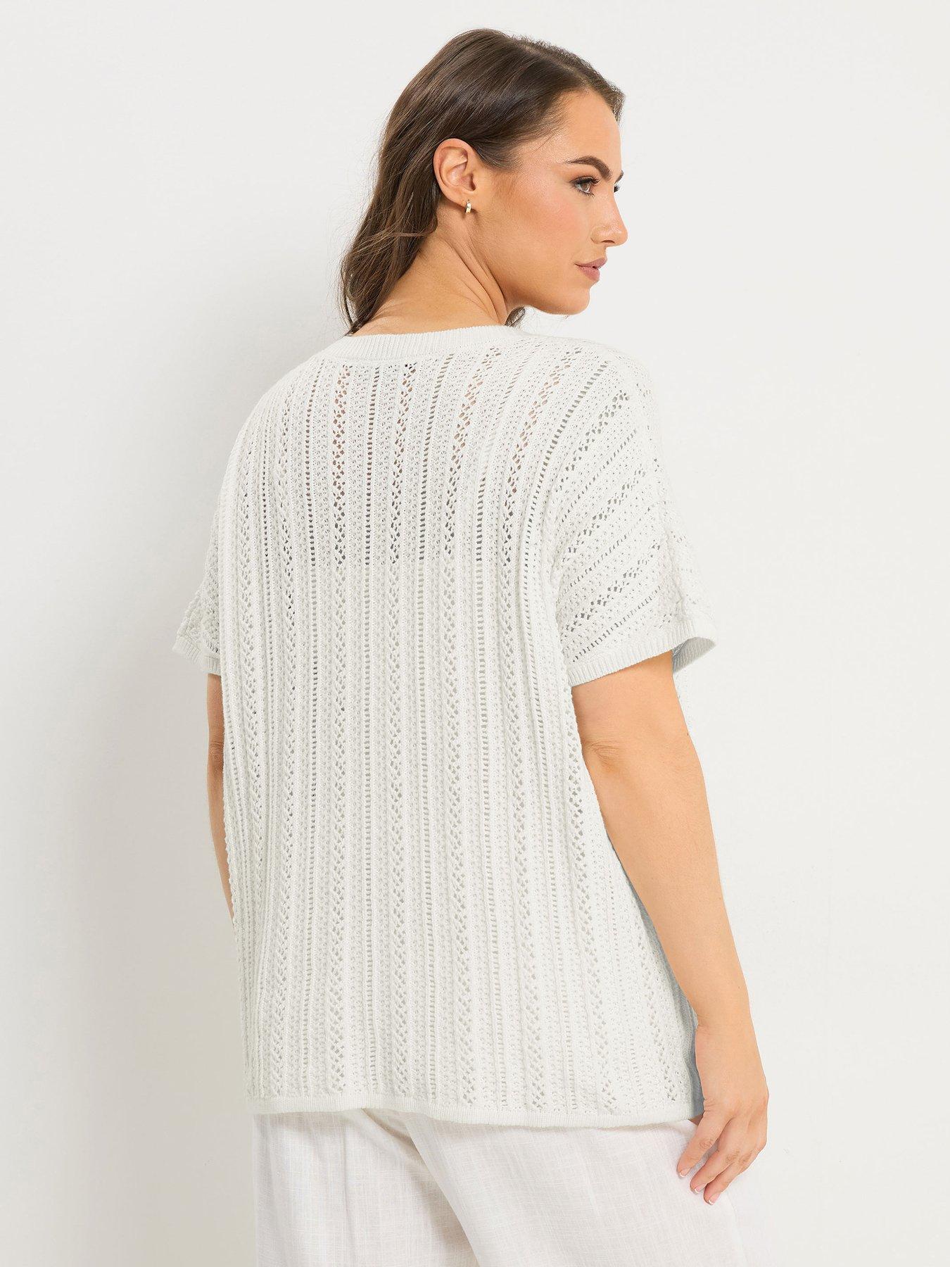 Image 2 of 5 of Yours Curve Boxy Cover Up - Cream