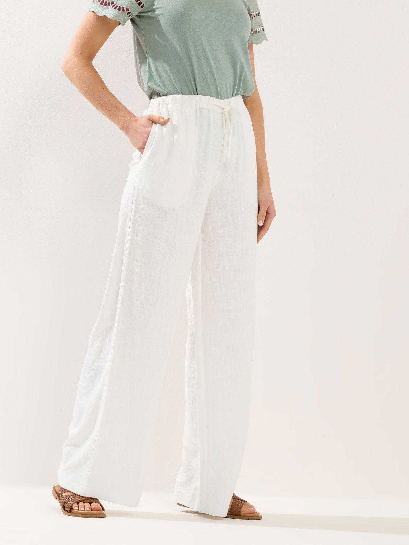 Long Tall Sally Tall Wide Leg Linen Trousers 34"