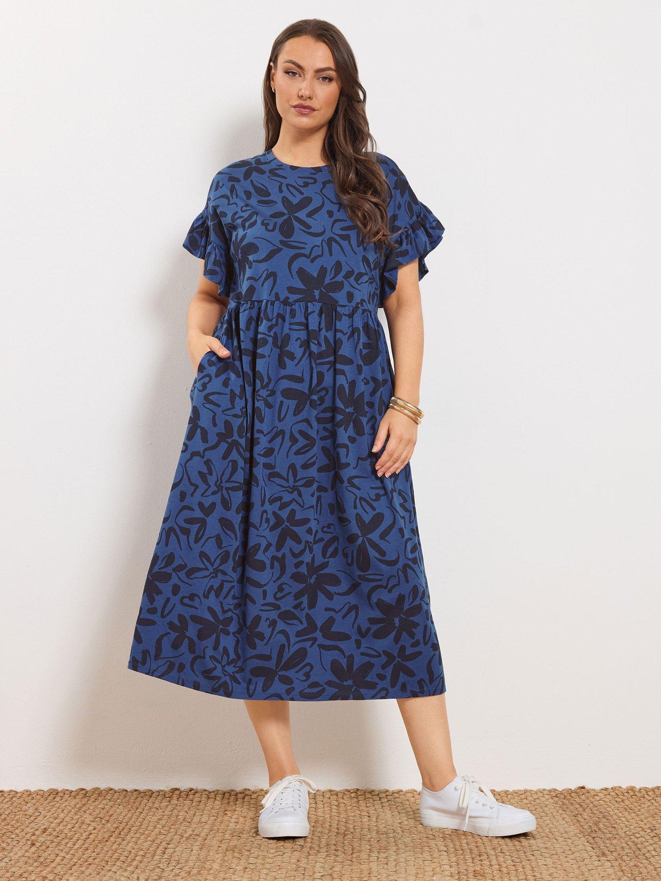 Yours Curve Frill Midaxi Dress