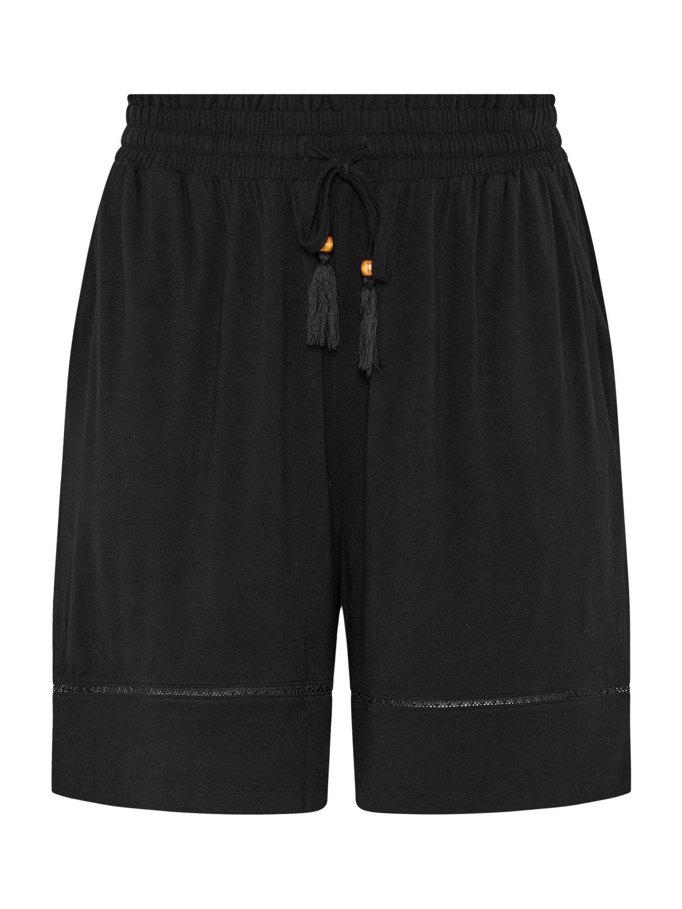 Image 6 of 6 of Yours Curve Ladder Insert Shorts - Black
