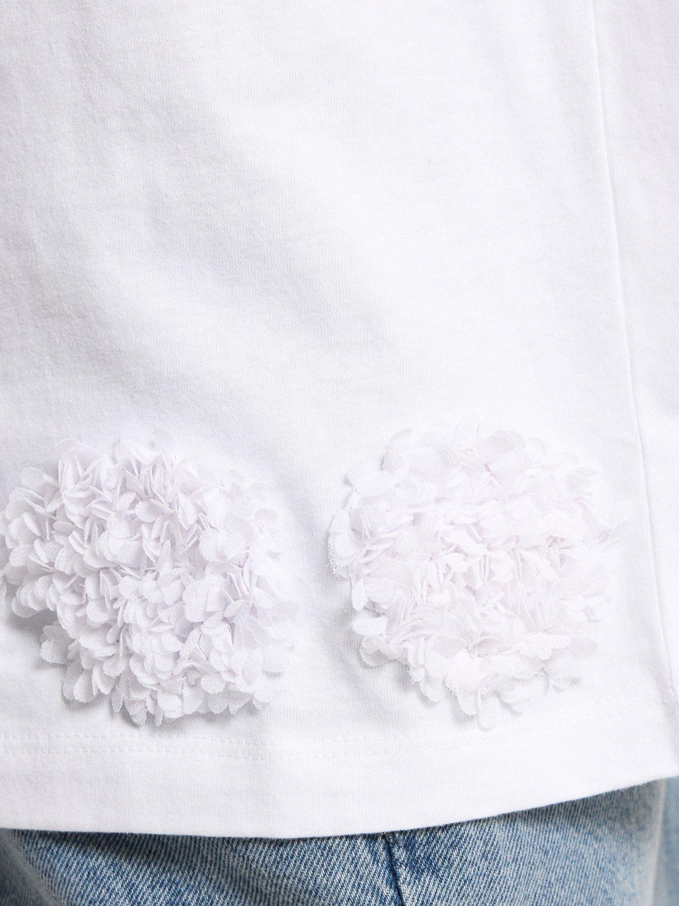  image of pixiegirl-petite-flower-hem-t-shirt