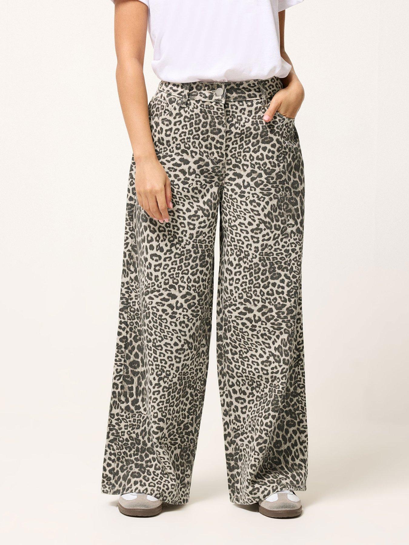  image of pixiegirl-petite-animal-wide-leg-jeans