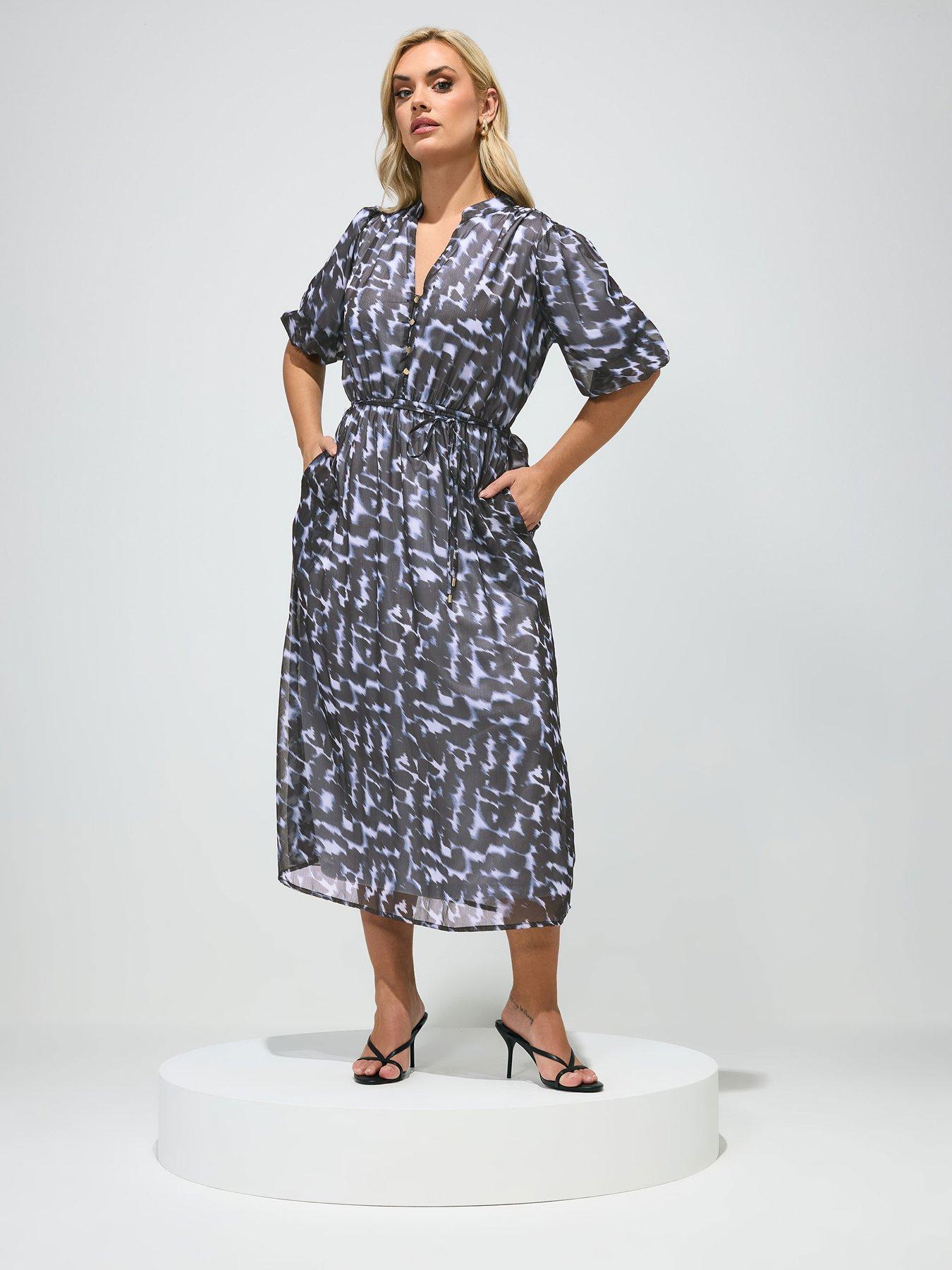 Yours Curve Animal Print Shirt Dress