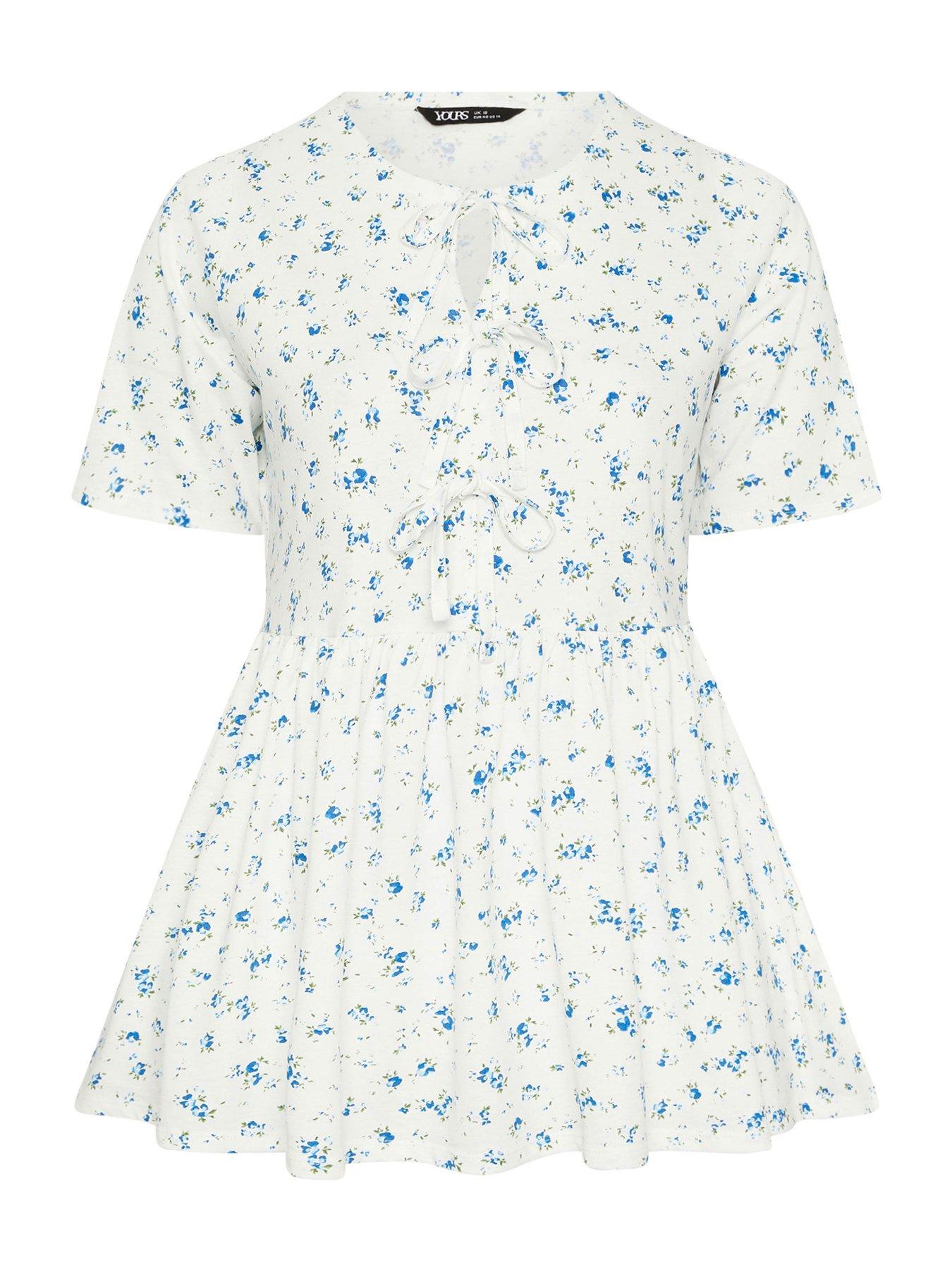  image of yours-curve-bow-front-peplum-top