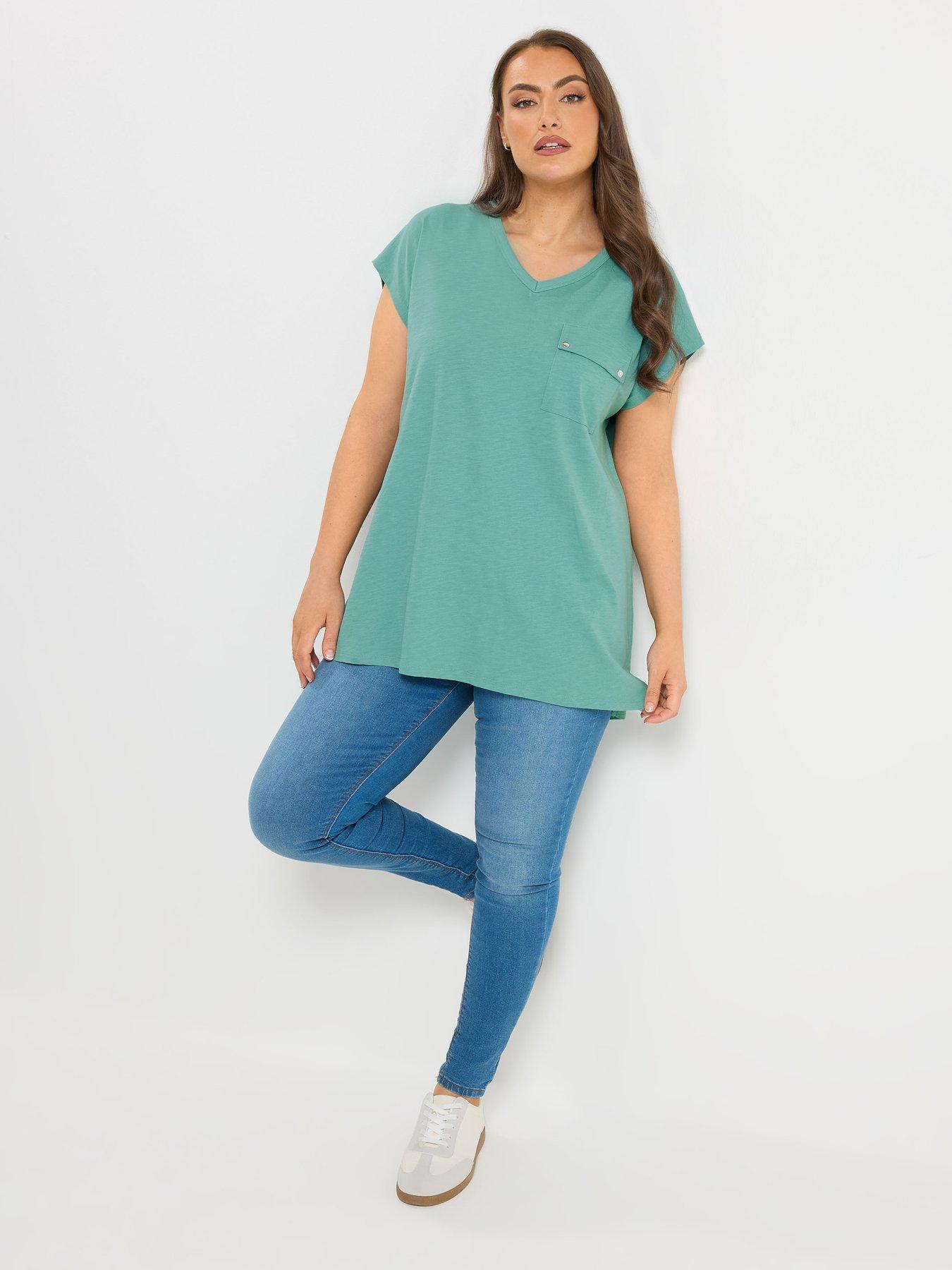  image of yours-curve-stud-pocket-t-shirt