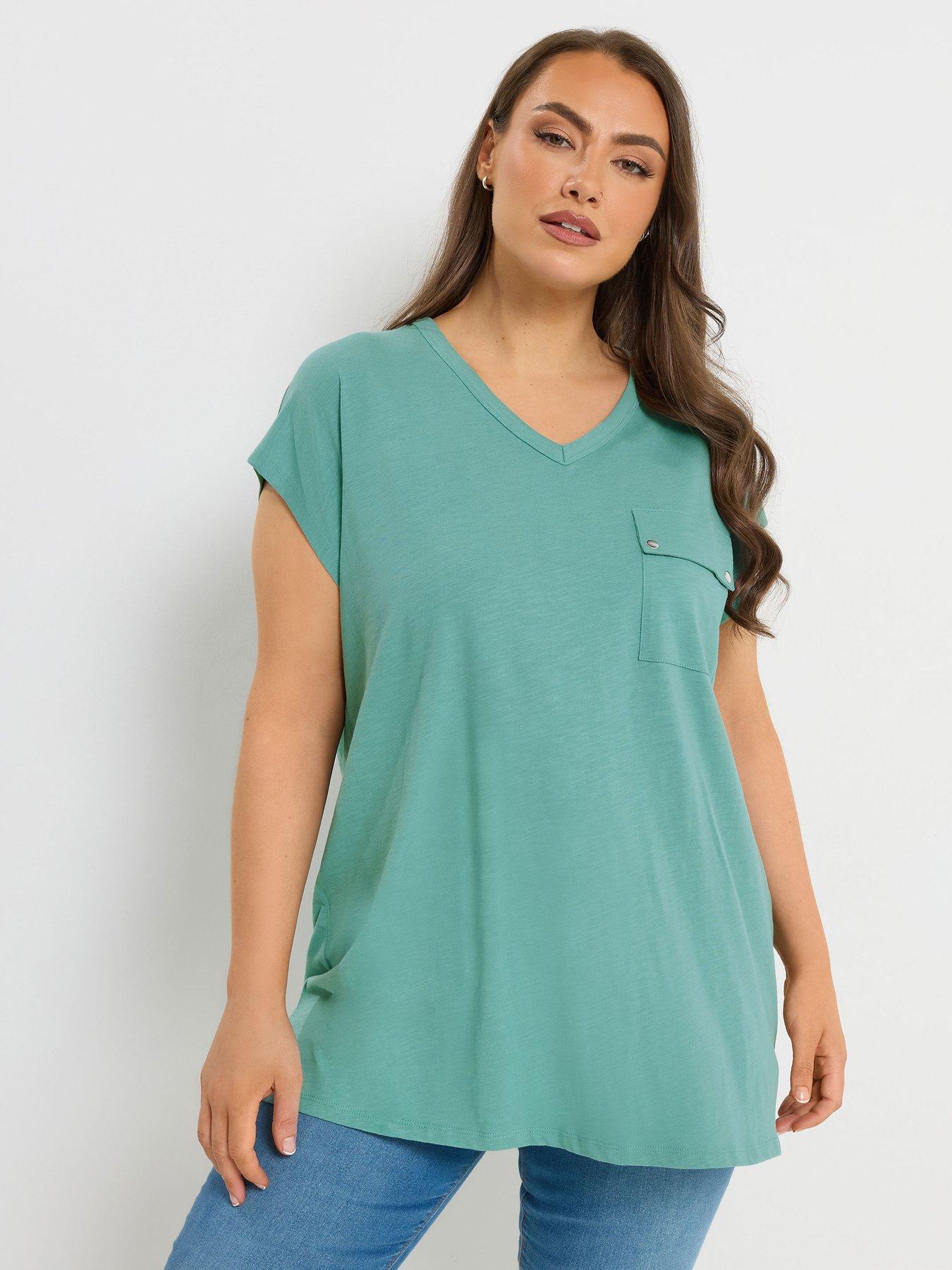  image of yours-curve-stud-pocket-t-shirt