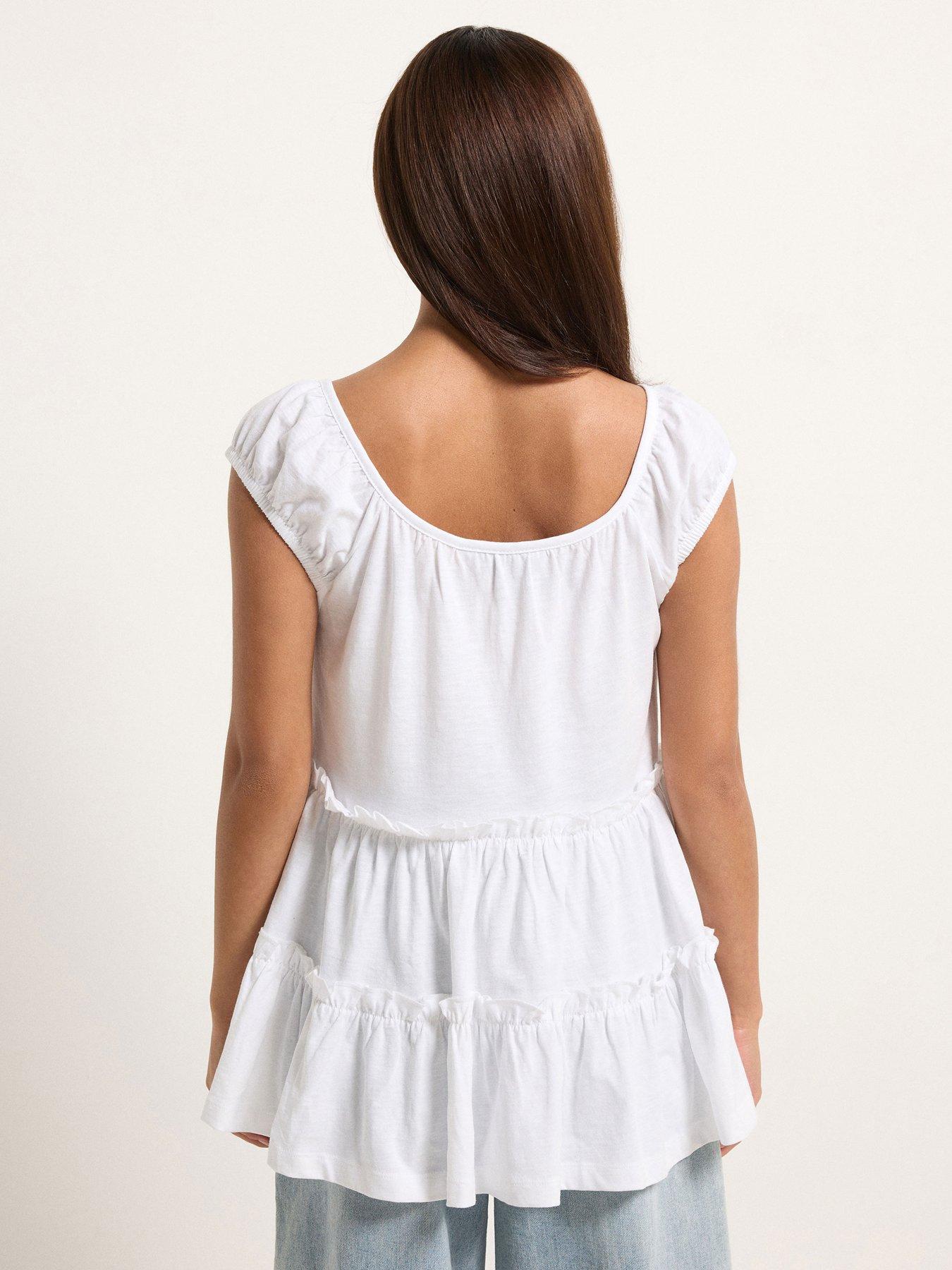 Image 2 of 5 of PixieGirl Petite Short Sleeve Tiered Top