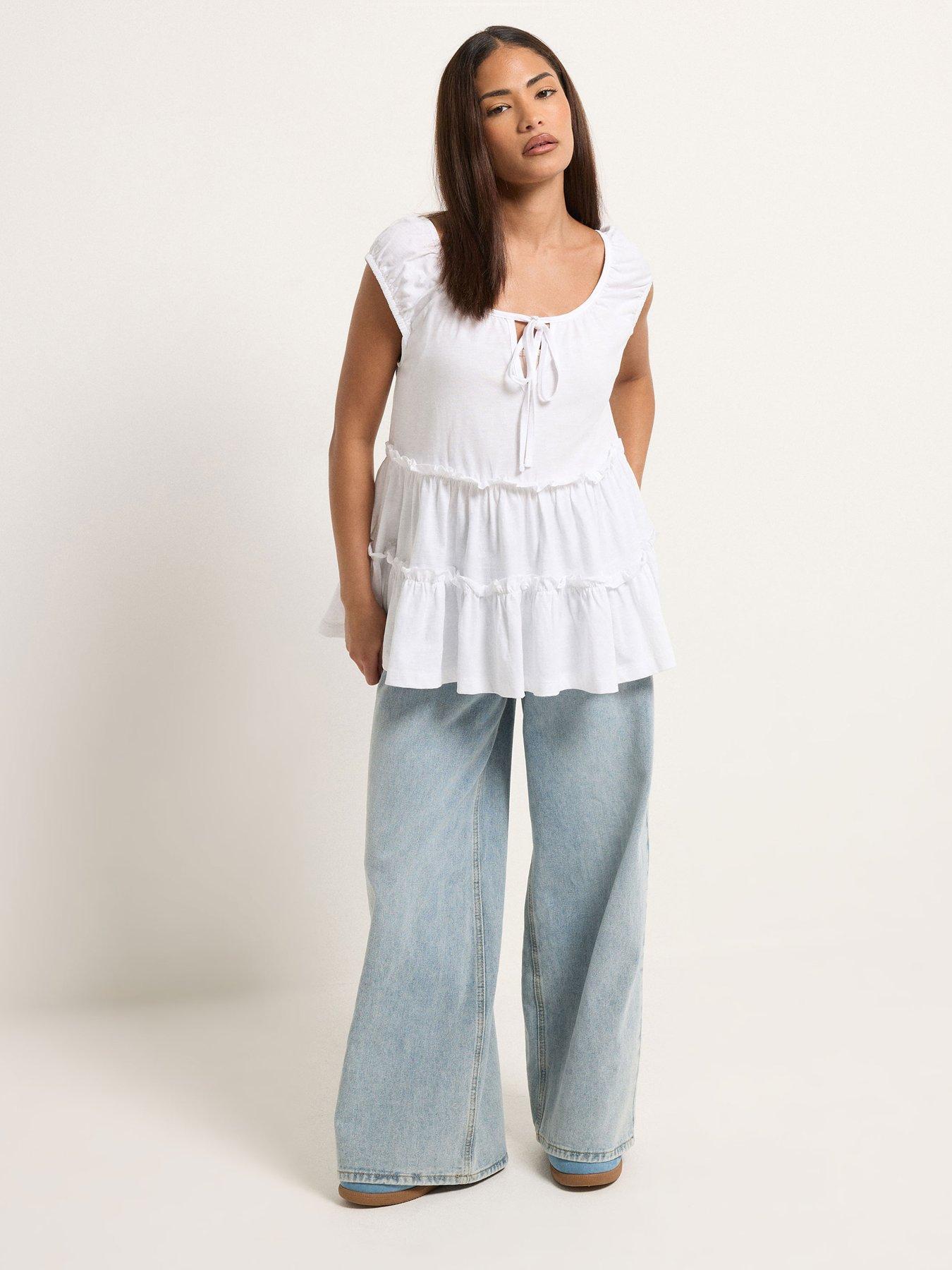 Image 3 of 5 of PixieGirl Petite Short Sleeve Tiered Top