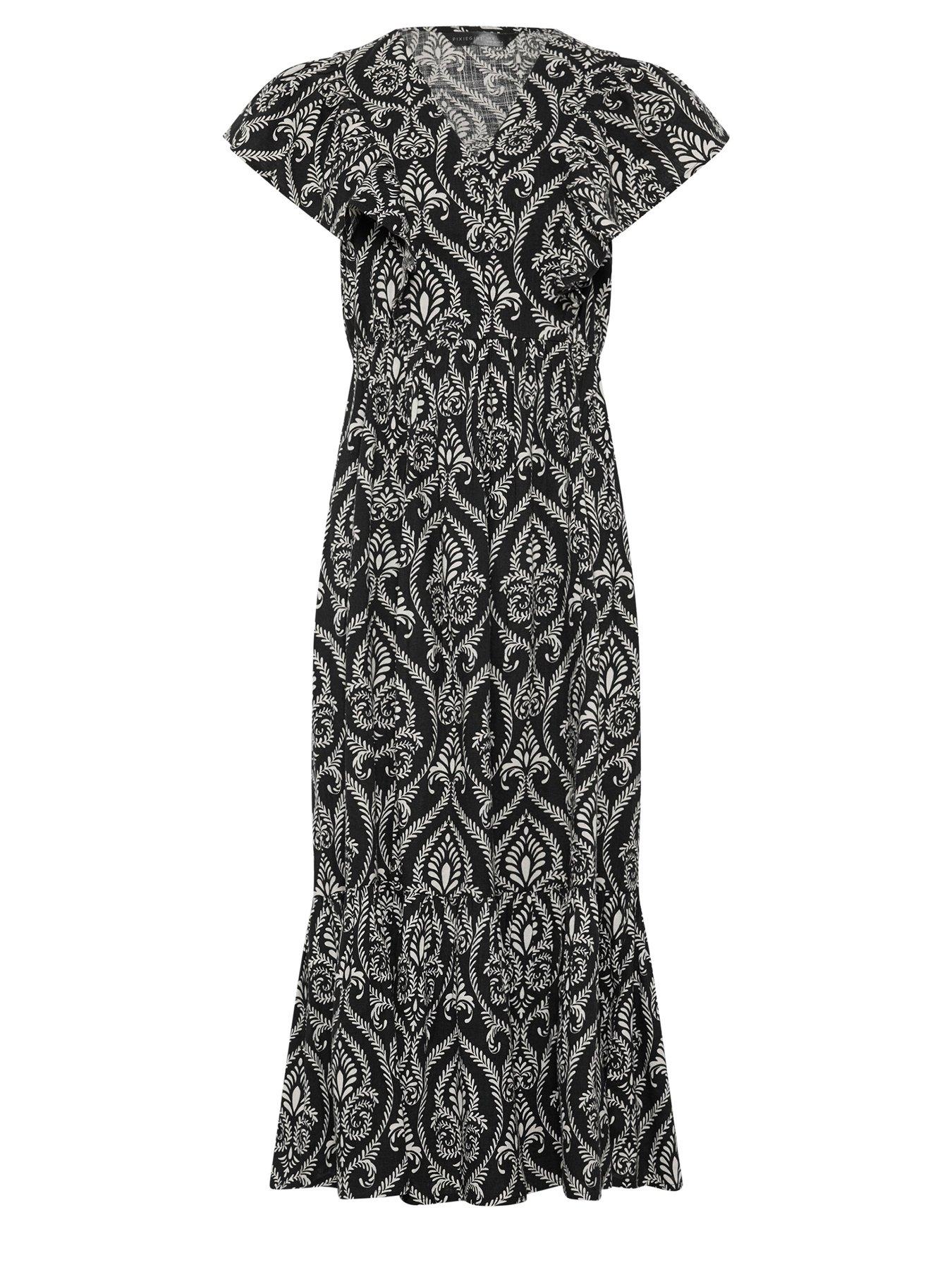 Image 5 of 5 of PixieGirl Petite Wide Leg Trousers Containing Linen