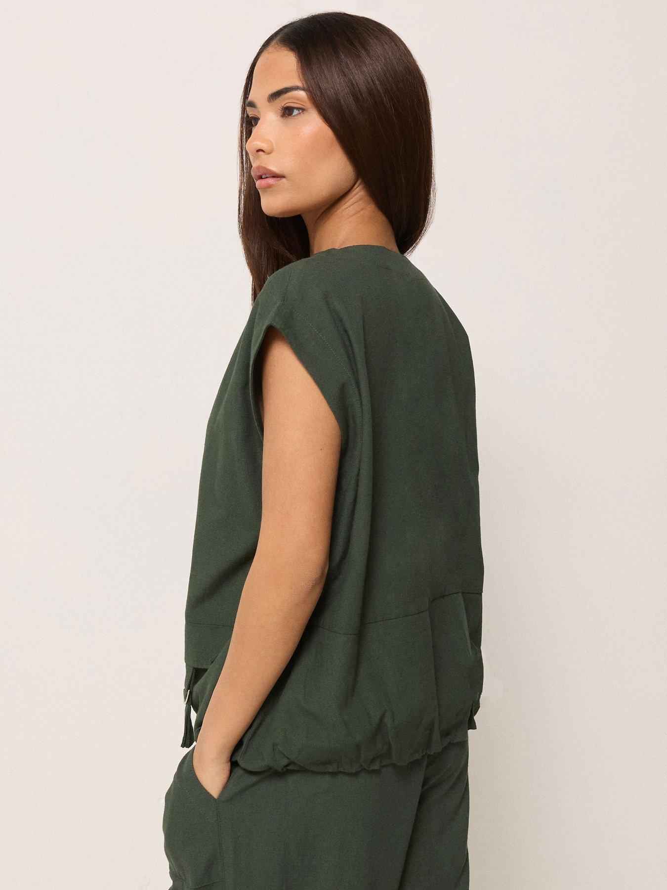 Image 2 of 5 of PixieGirl Petite Gilet Containing Linen