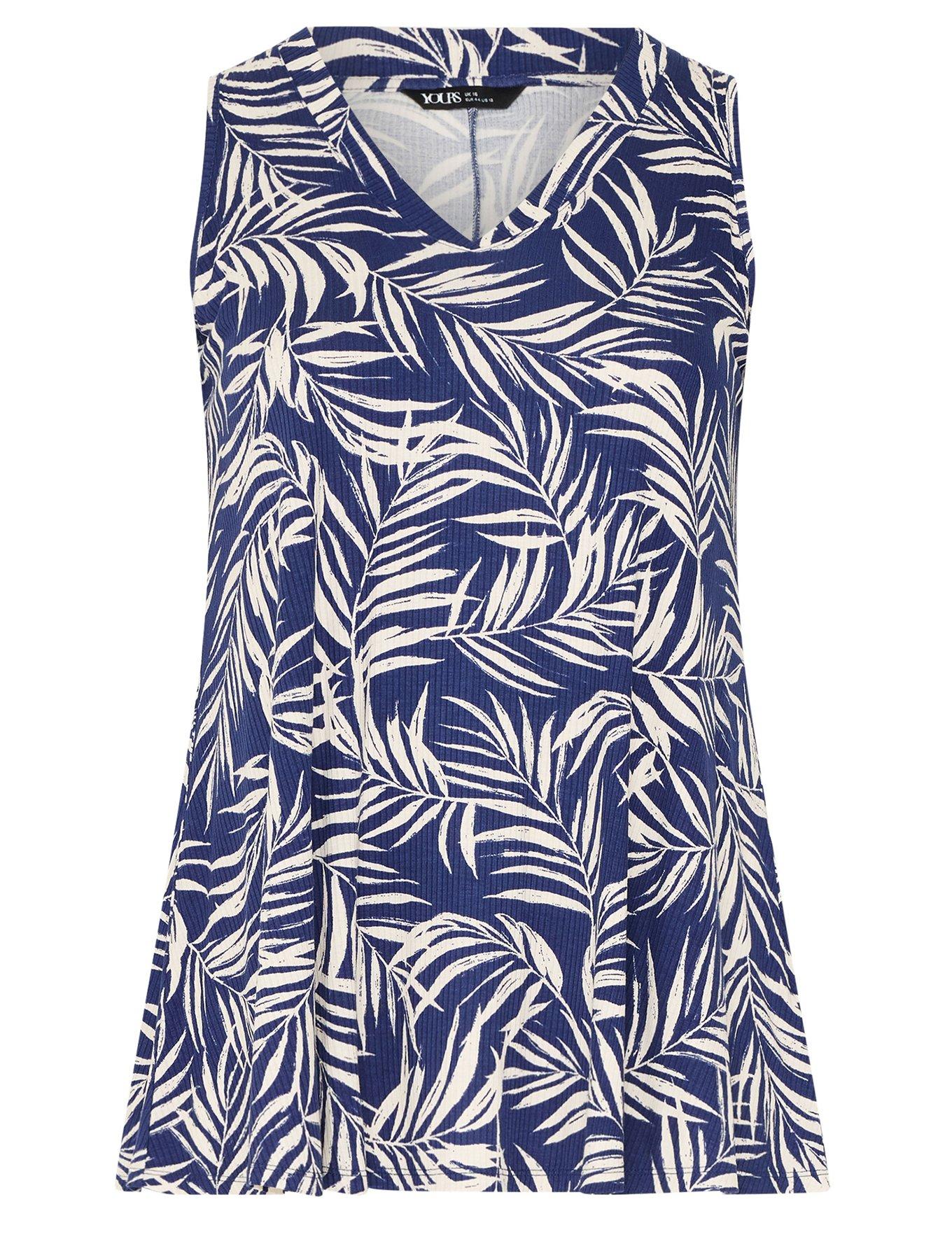 Image 5 of 5 of Yours Curve Rib Swing Printed Vest
