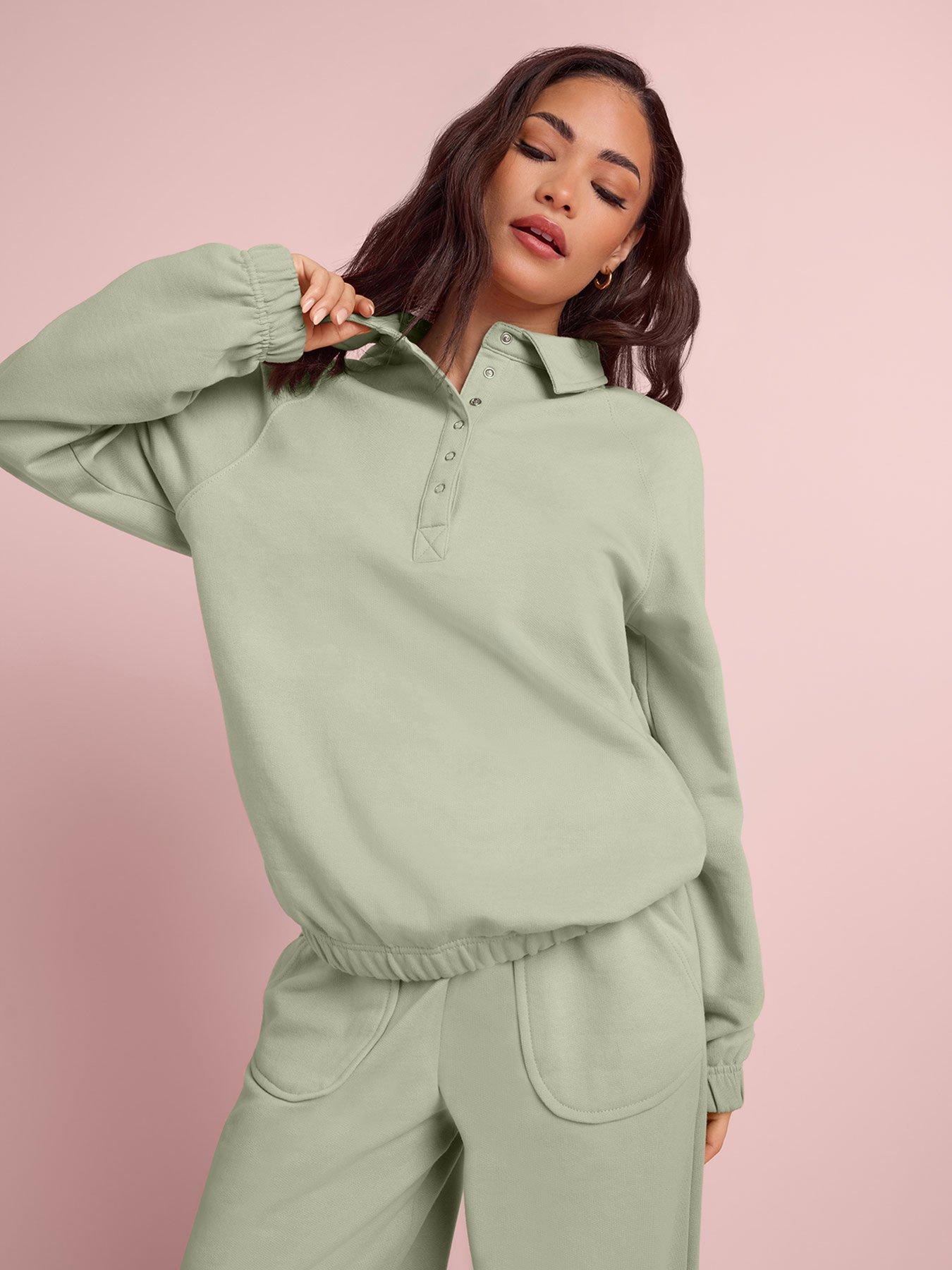 PixieGirl Petite Collar Sweatshirt - Green