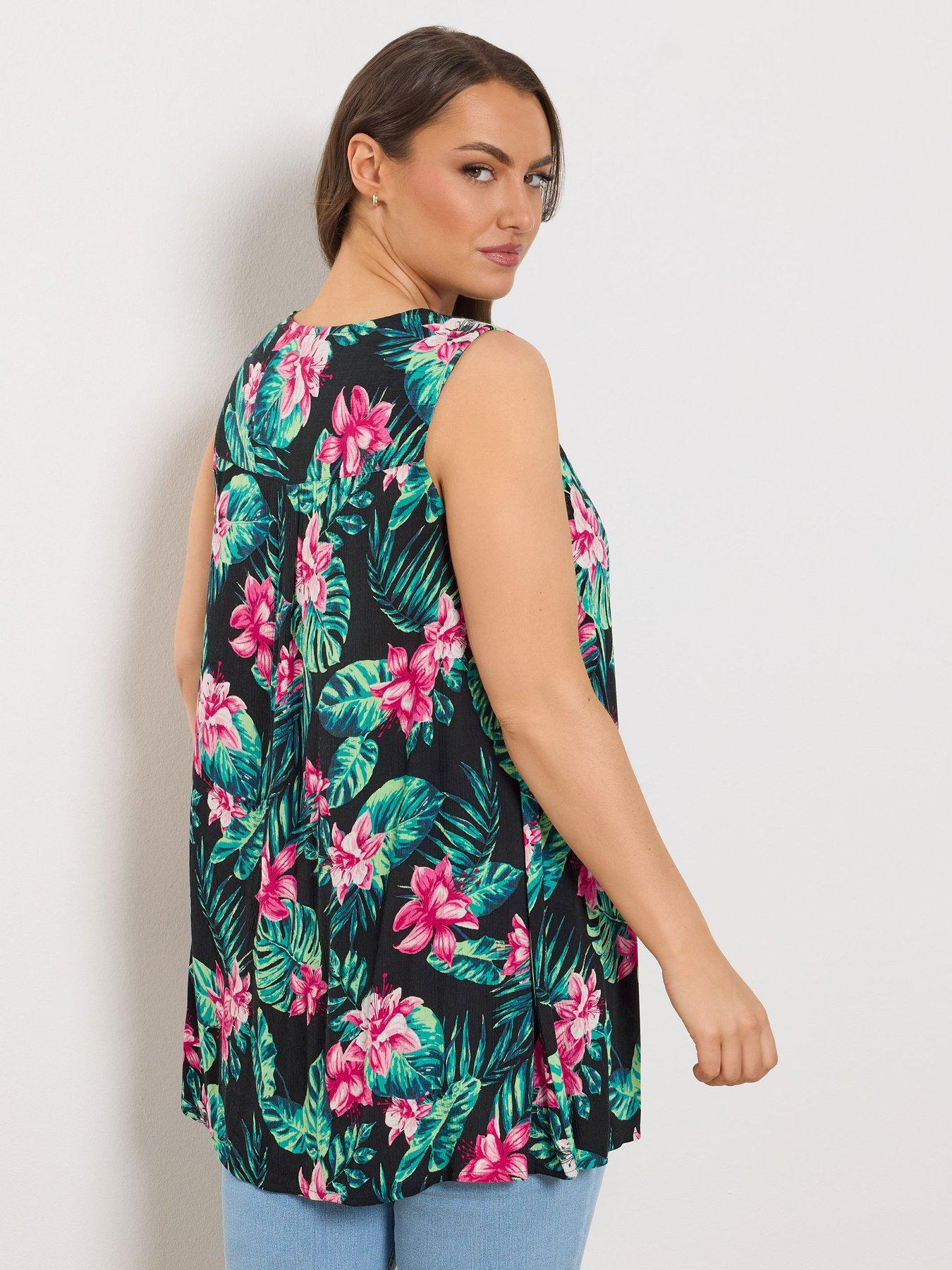  image of yours-curve-pleat-front-vest-top-black