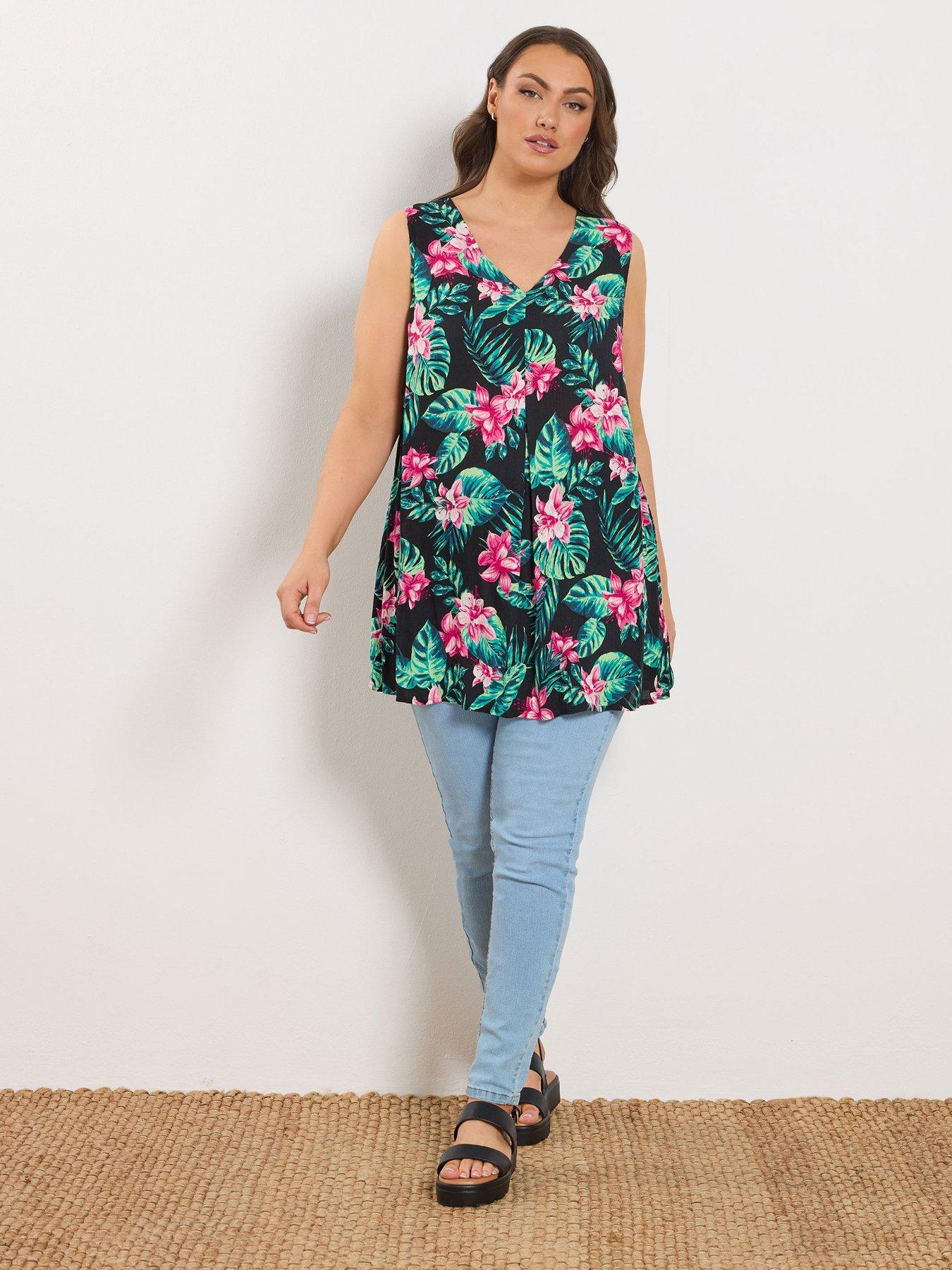  image of yours-curve-pleat-front-vest-top-black