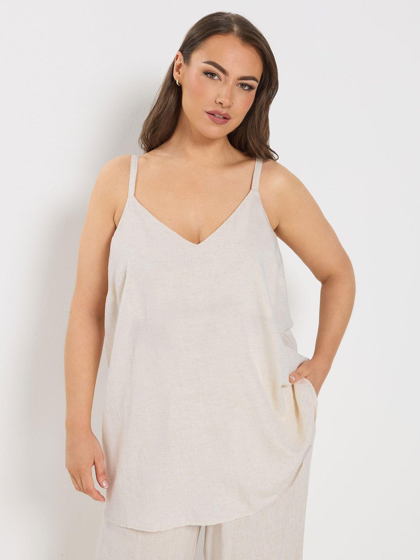 Yours Curve Linen Cami Vest