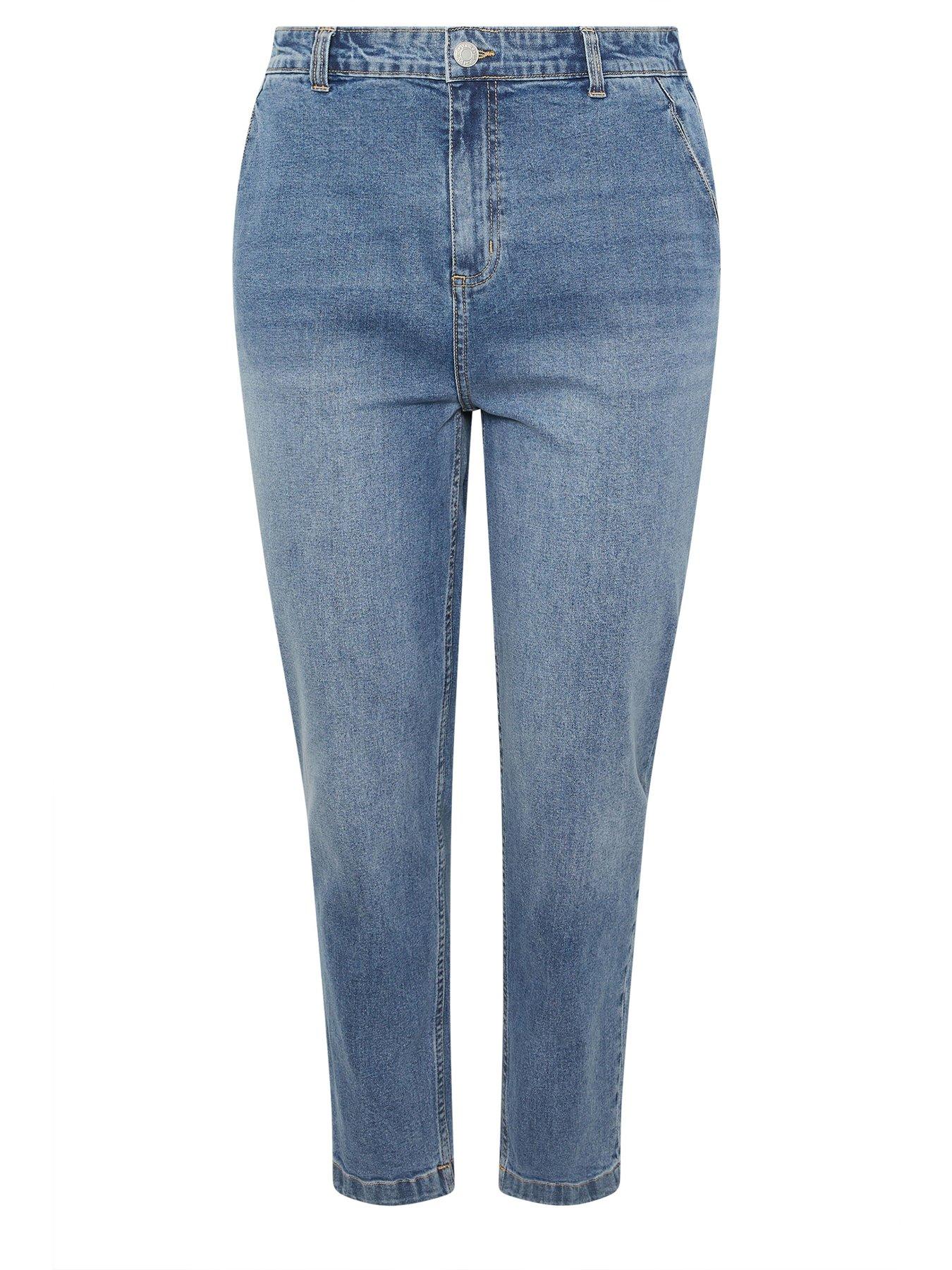 Image 5 of 5 of Yours Curve Barrel Jeans - Blue