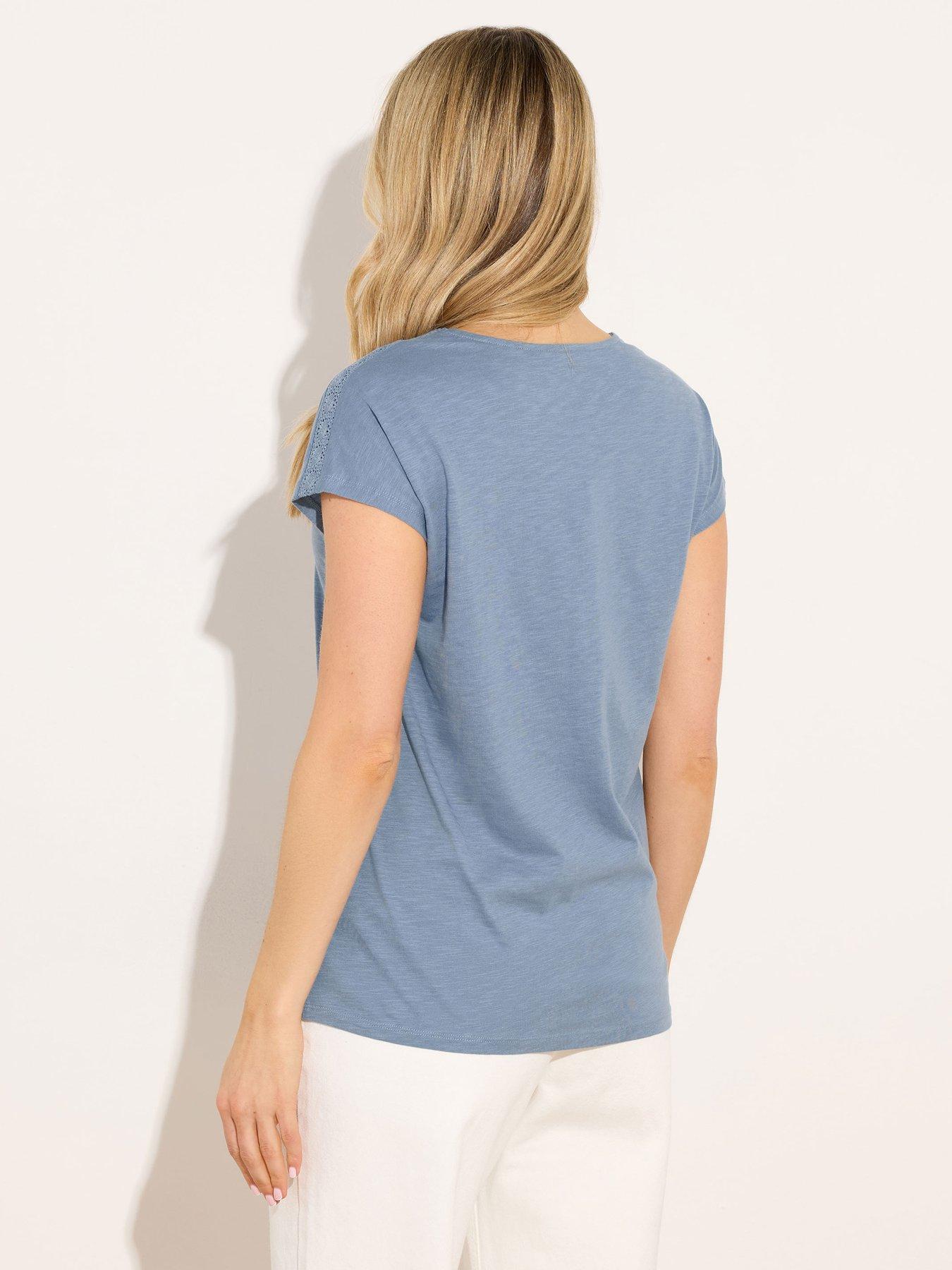  image of long-tall-sally-tall-lace-insert-top-blue