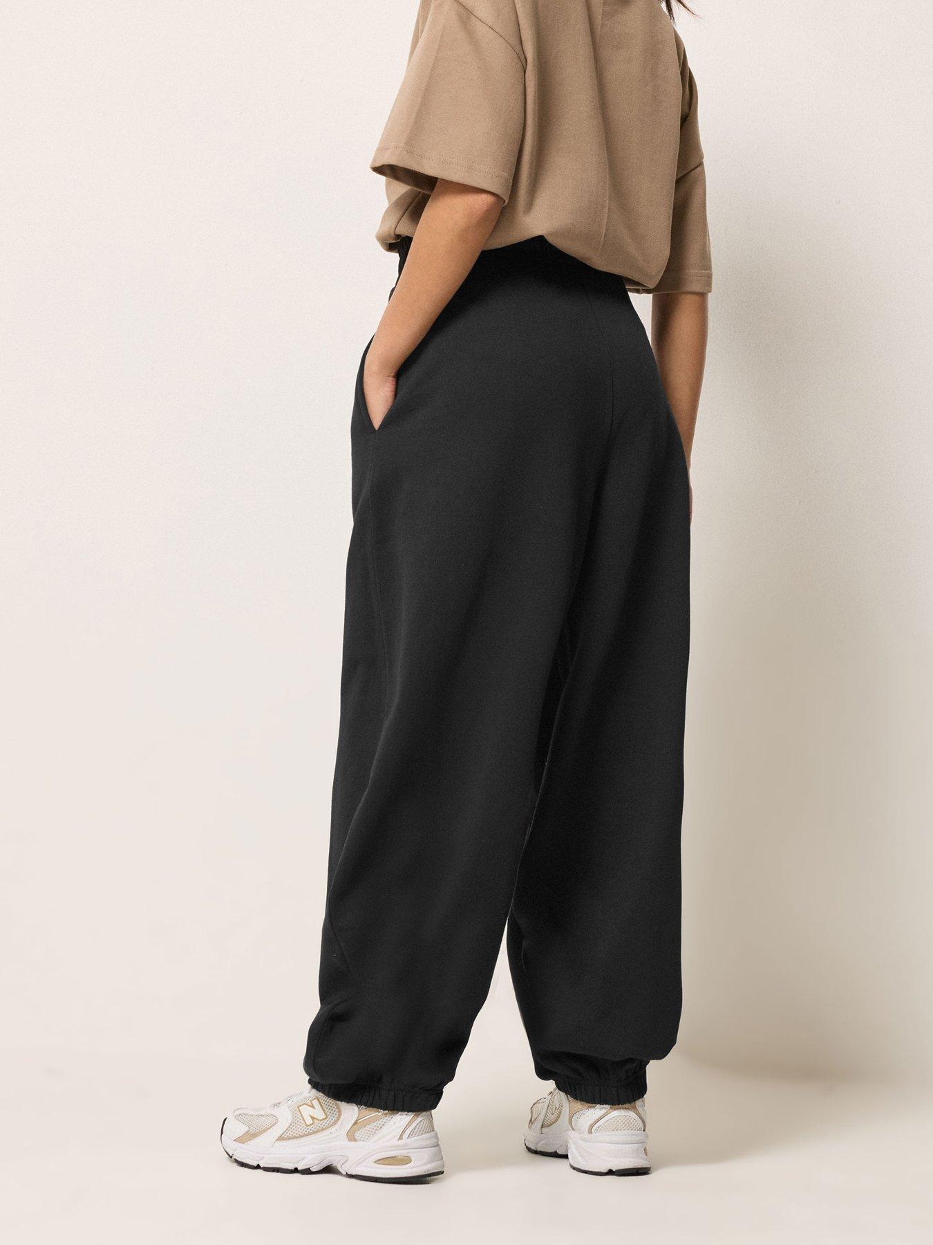 Image 2 of 5 of PixieGirl Petite Balloon Brushed Joggers - Black