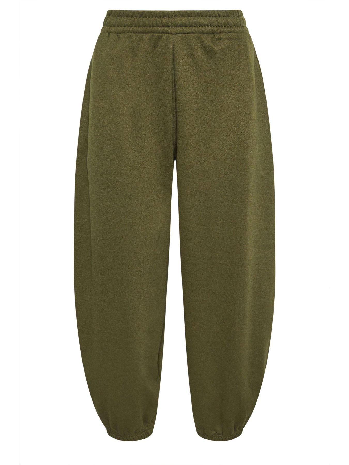 Image 5 of 5 of PixieGirl Petite Balloon Brushed Joggers - Green