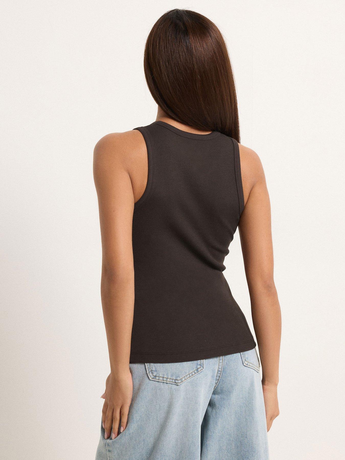 stillFront image of pixiegirl-petite-2-pack-button-ribbed-vest