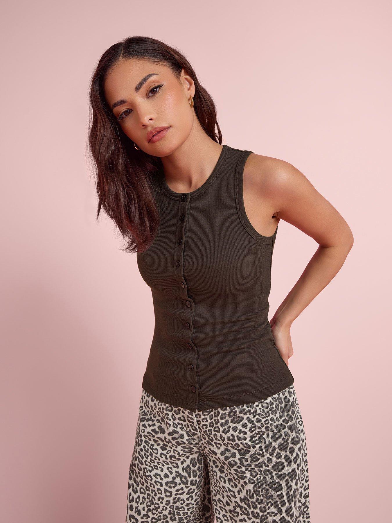  image of pixiegirl-petite-2-pack-button-ribbed-vest