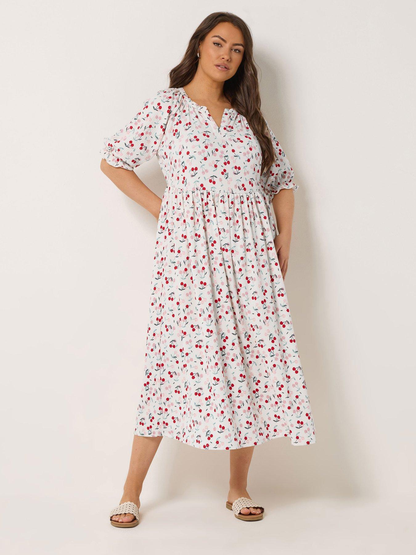 Yours Curve Notchneck Tiered Dress