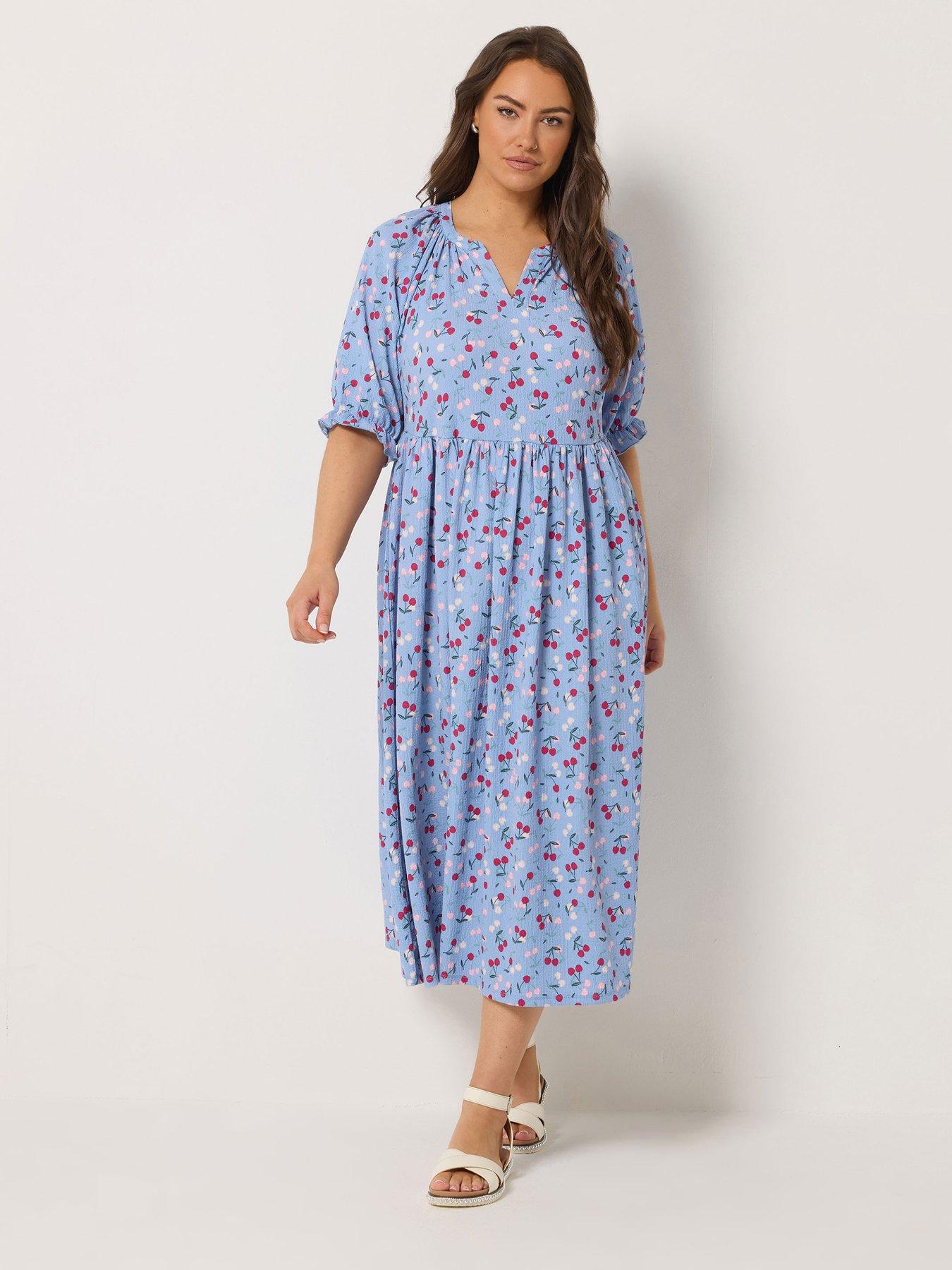 Yours Curve Notchneck Tiered Dress