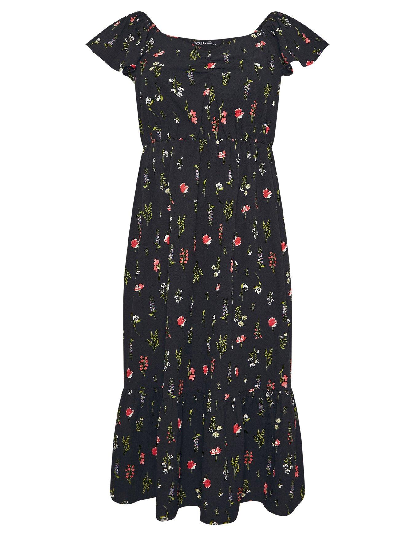  image of yours-curve-ruched-flutter-dress