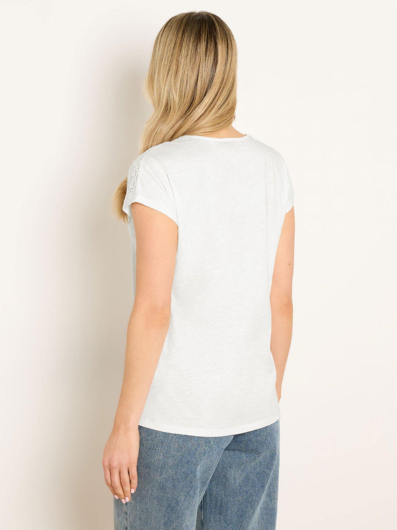 Image 2 of 5 of Long Tall Sally Lace Insert Top - Cream