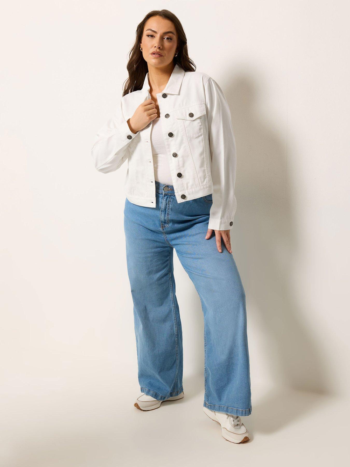  image of yours-curve-denim-jacket-white