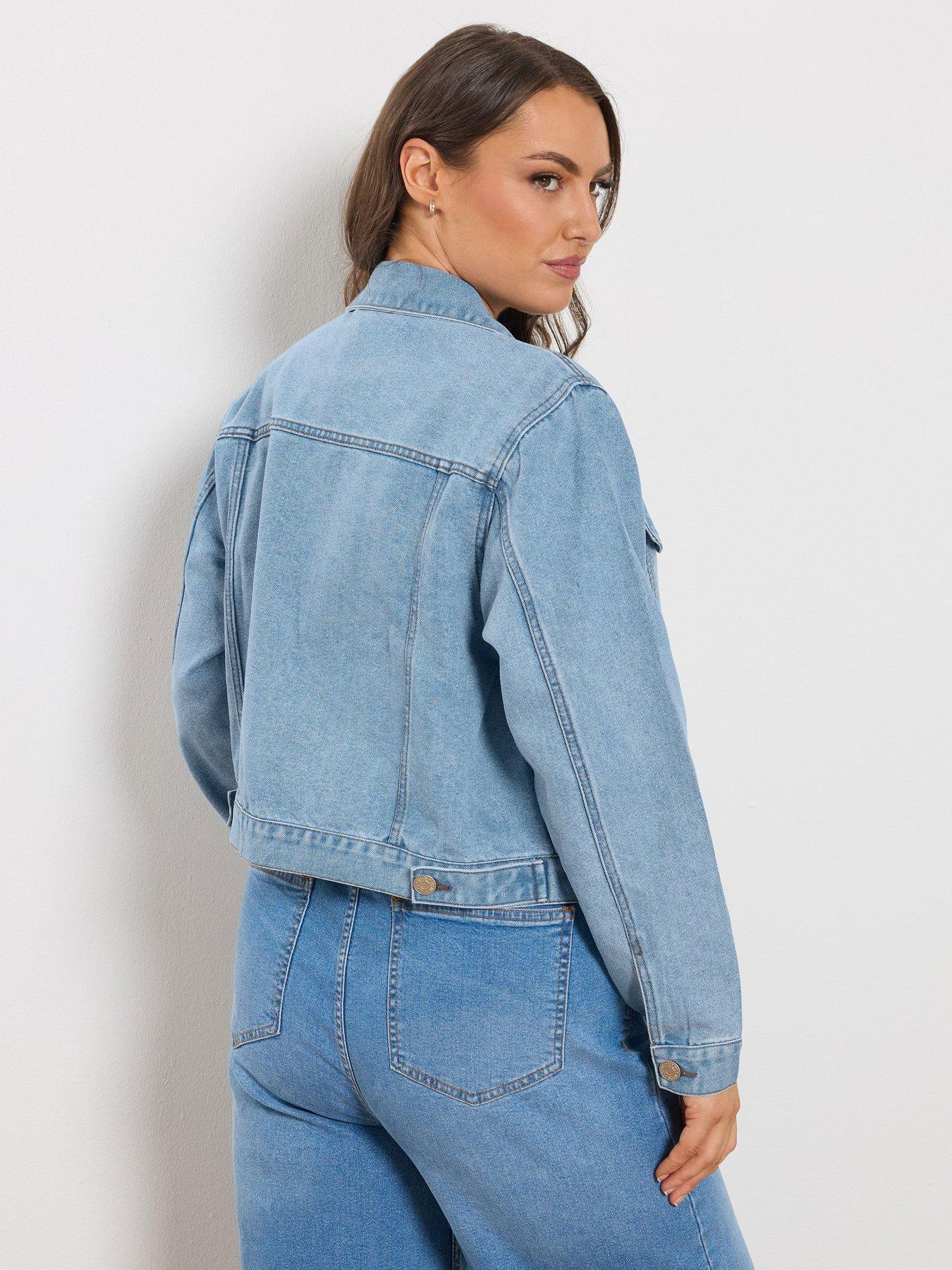  image of yours-curve-denim-jacket-blue