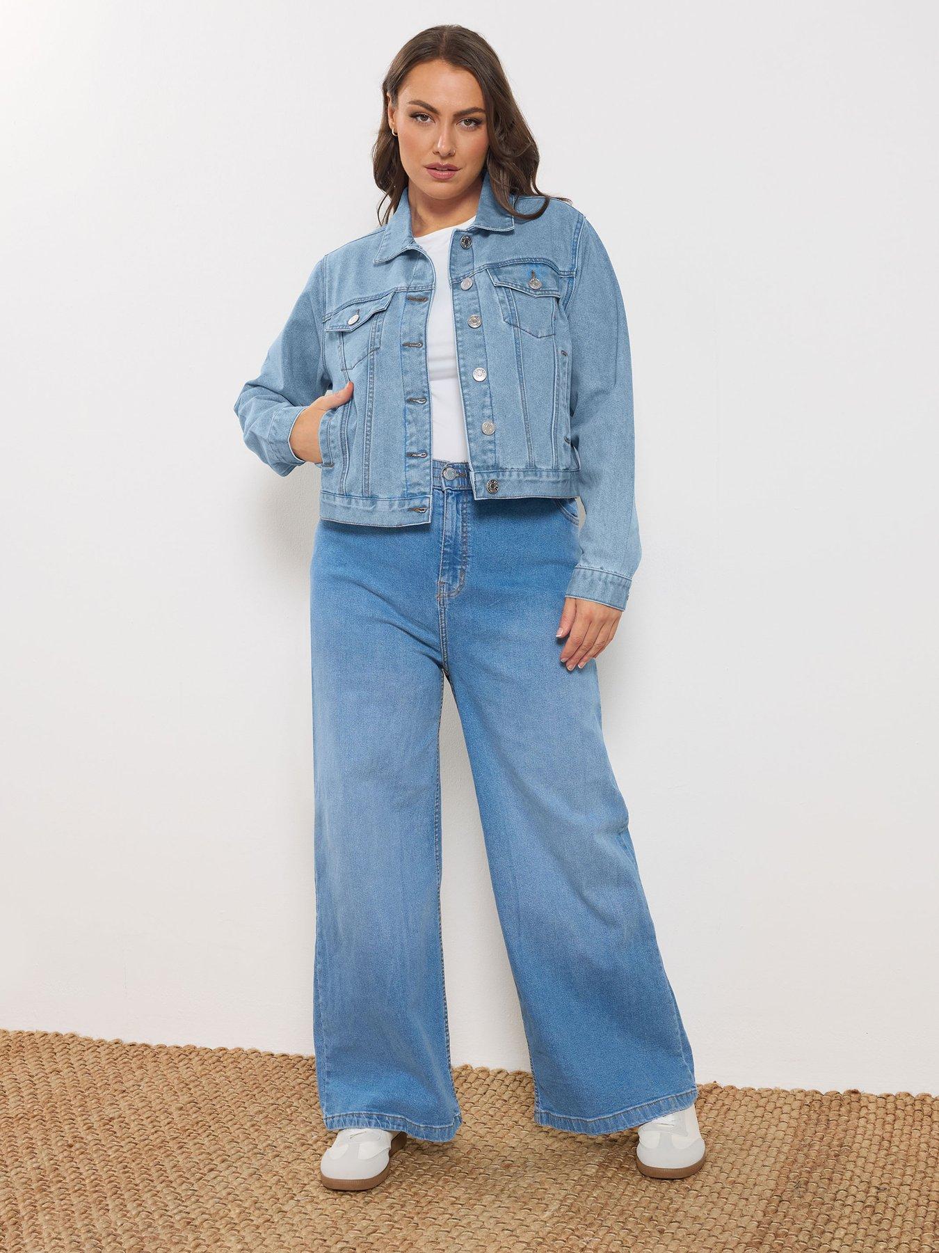  image of yours-curve-denim-jacket-blue