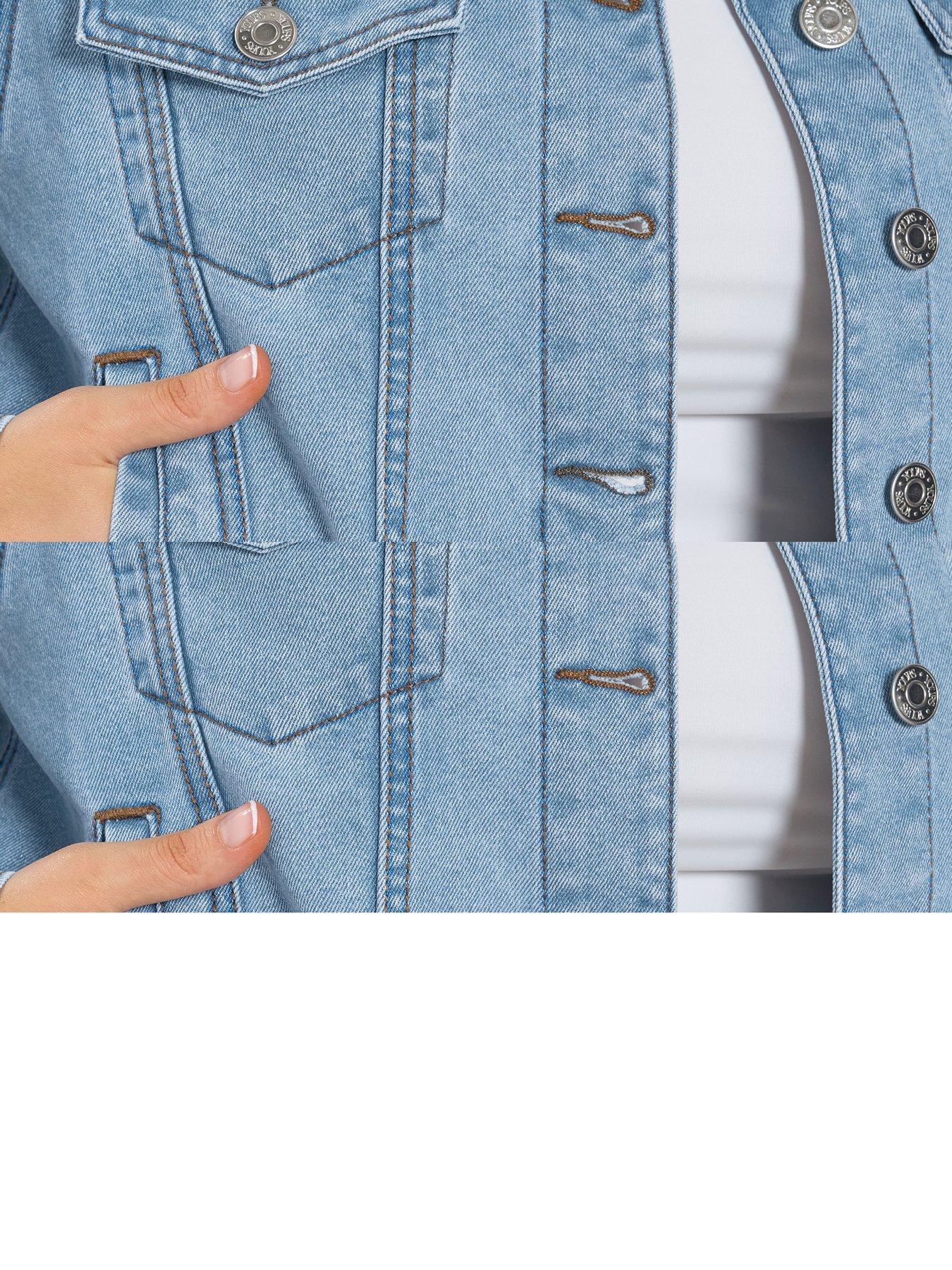  image of yours-curve-denim-jacket-blue