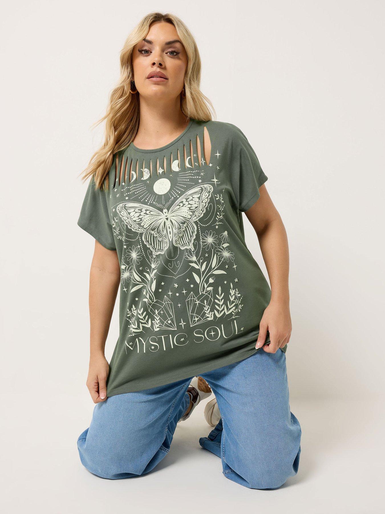 yours-curve-placement-laser-cut-t-shirt-green