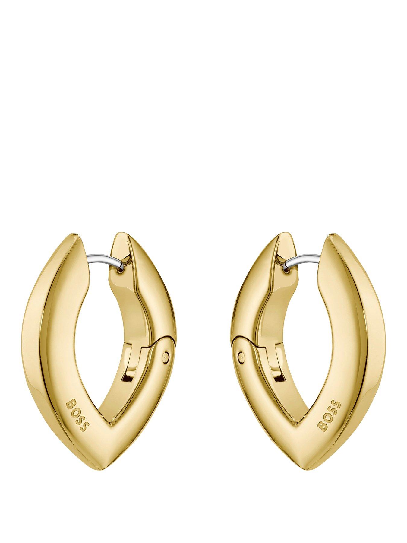 BOSS Ladies Fiora Gold IP Earrings