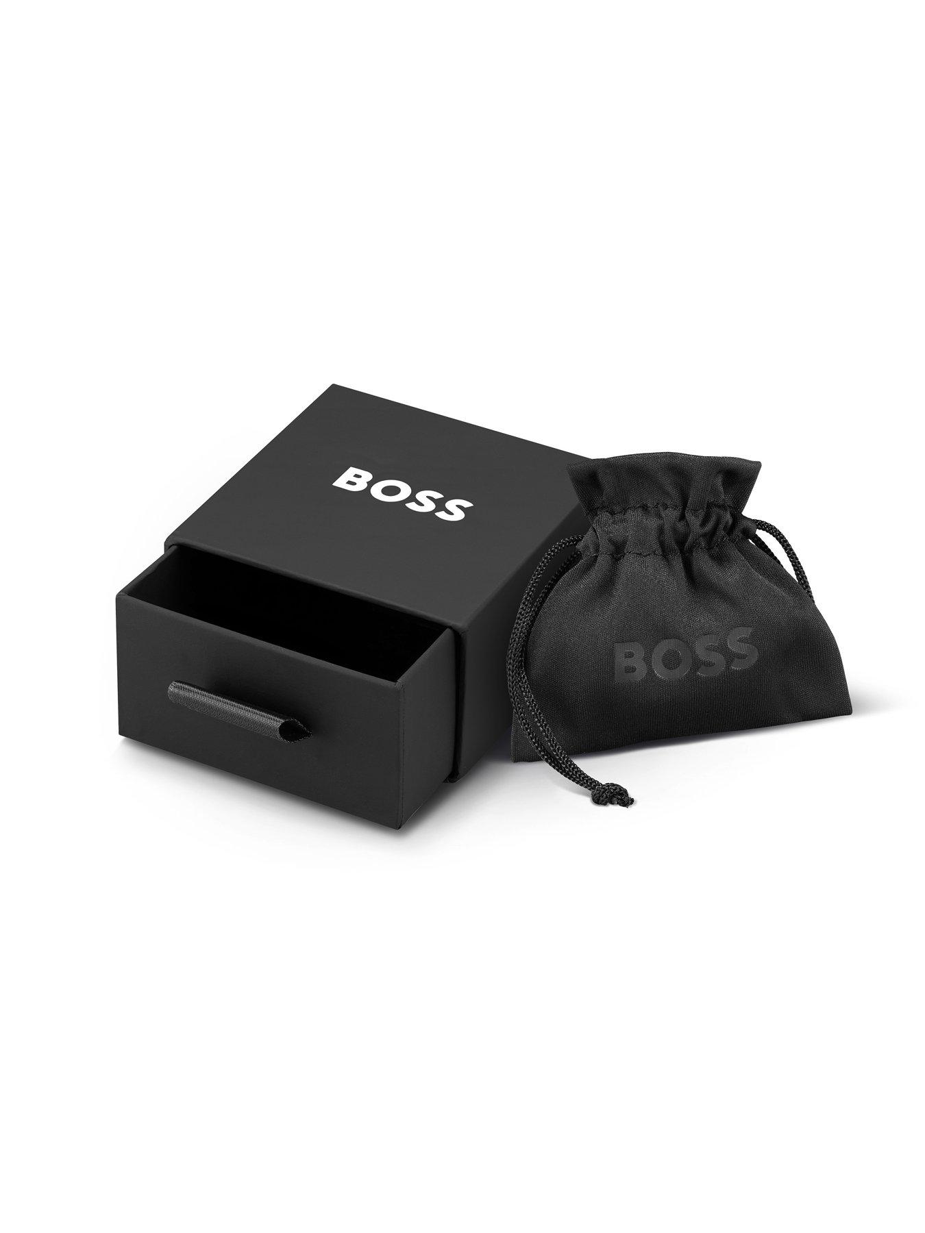  image of boss-double-b-divine-stainless-steel-earrings