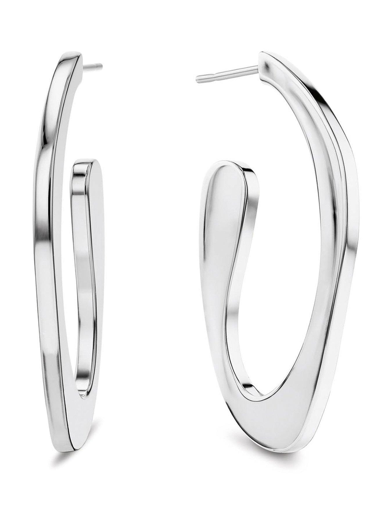 Calvin Klein Womens CK Harmonious Connection Stainless Steel Earrings