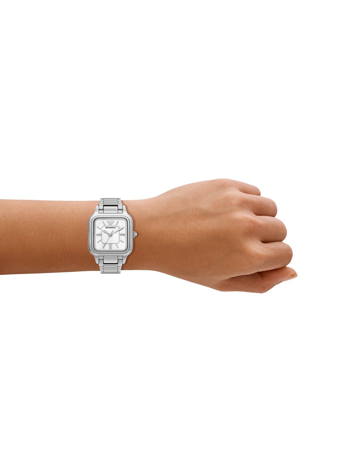 Image 3 of 7 of Emporio Armani Womens Three-Hand Stainless Steel Watch, AR11742