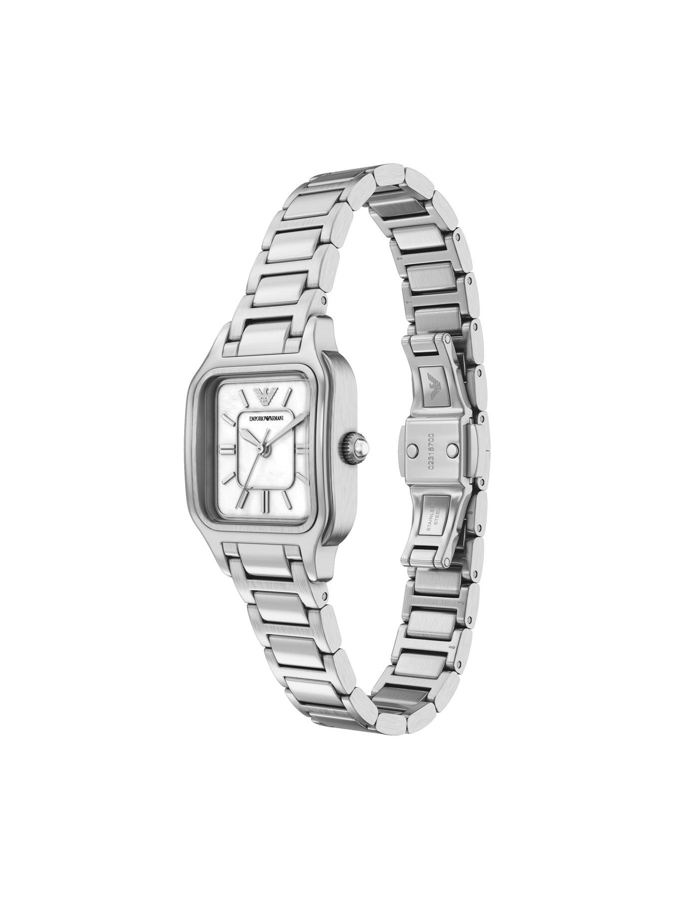 Image 6 of 7 of Emporio Armani Womens Three-Hand Stainless Steel Watch, AR11742