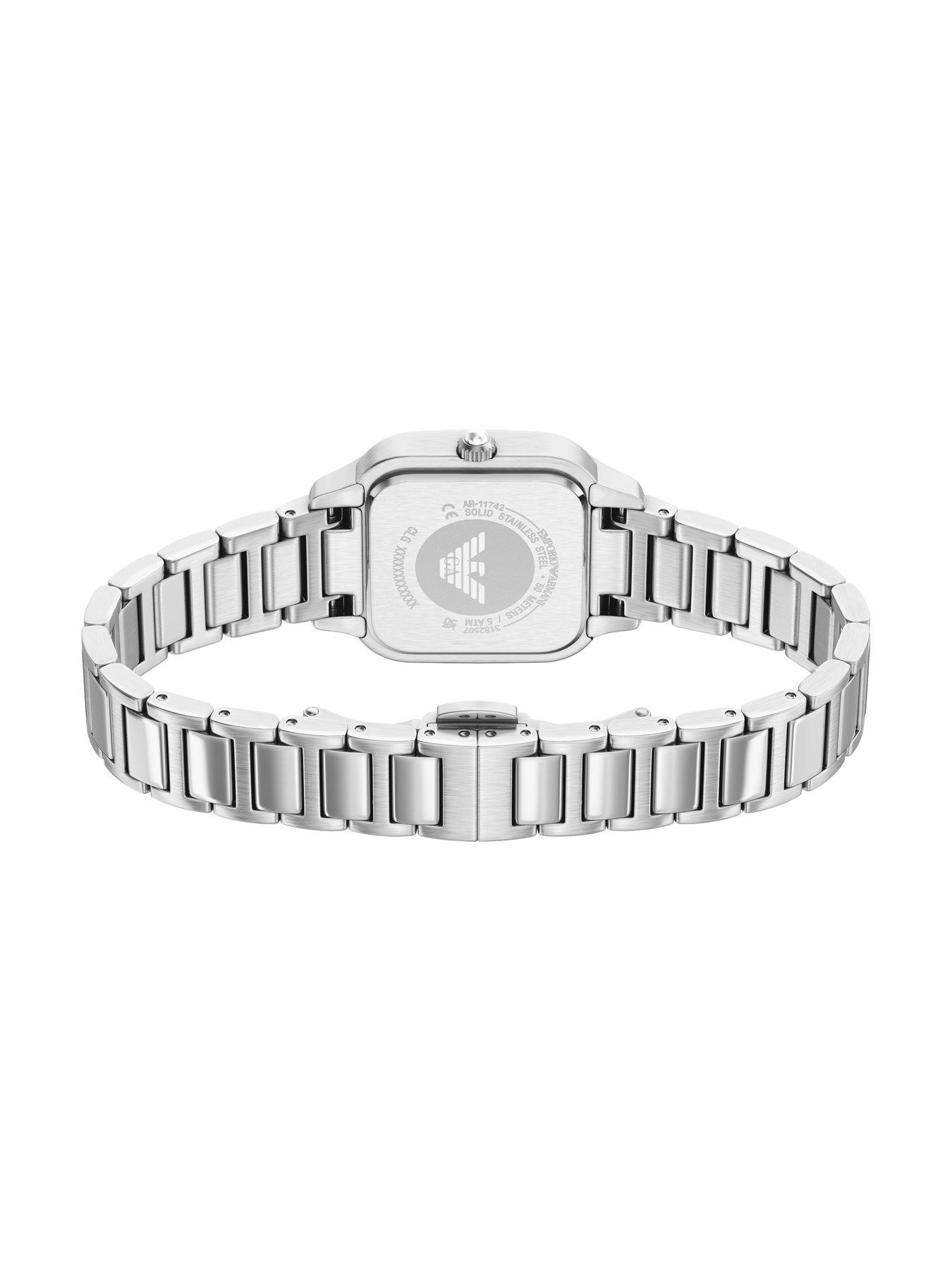 Image 7 of 7 of Emporio Armani Womens Three-Hand Stainless Steel Watch, AR11742