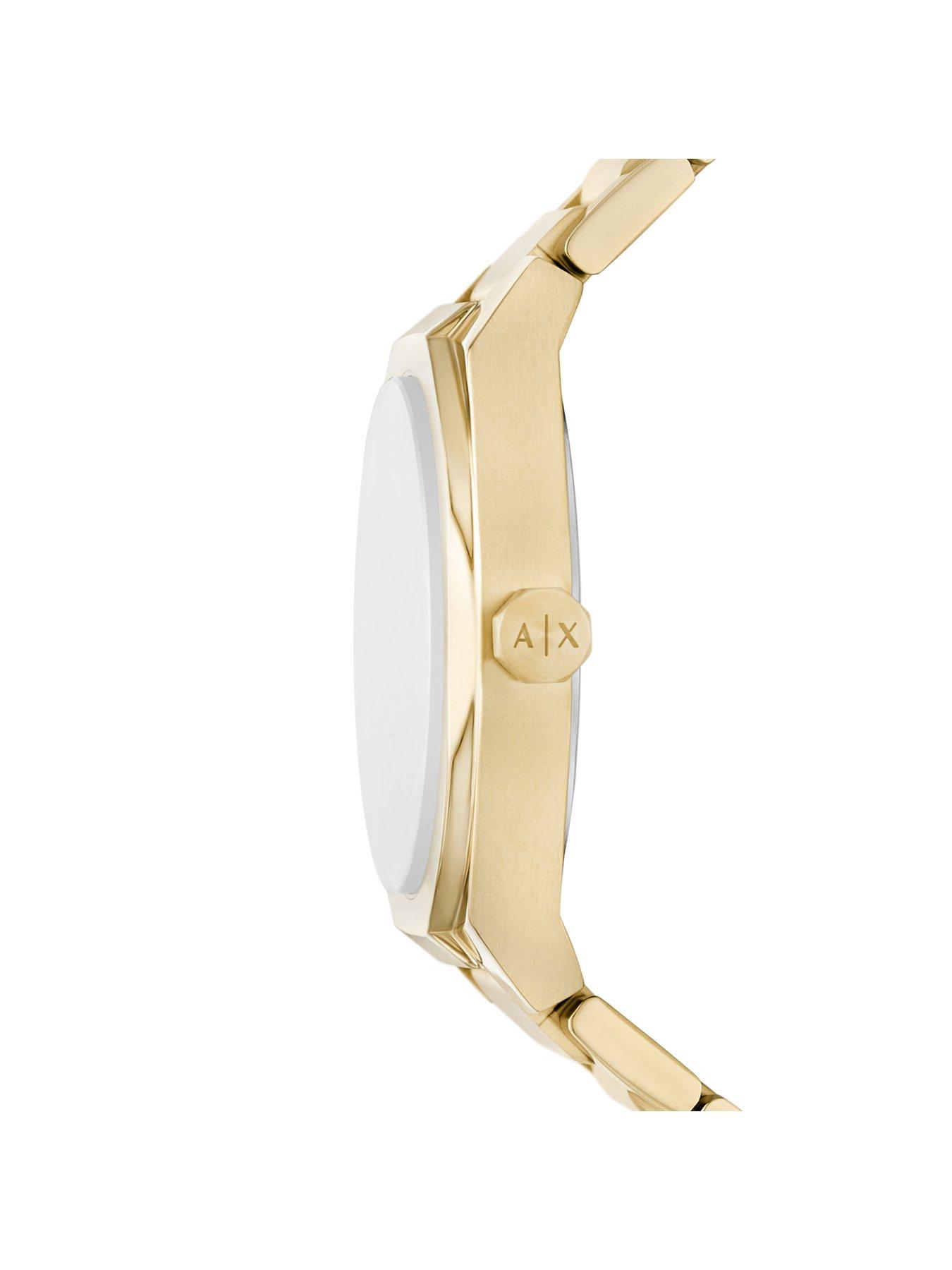 Image 4 of 7 of Armani Exchange Womens Sync Gold Stainless Steel Watch, AX6031
